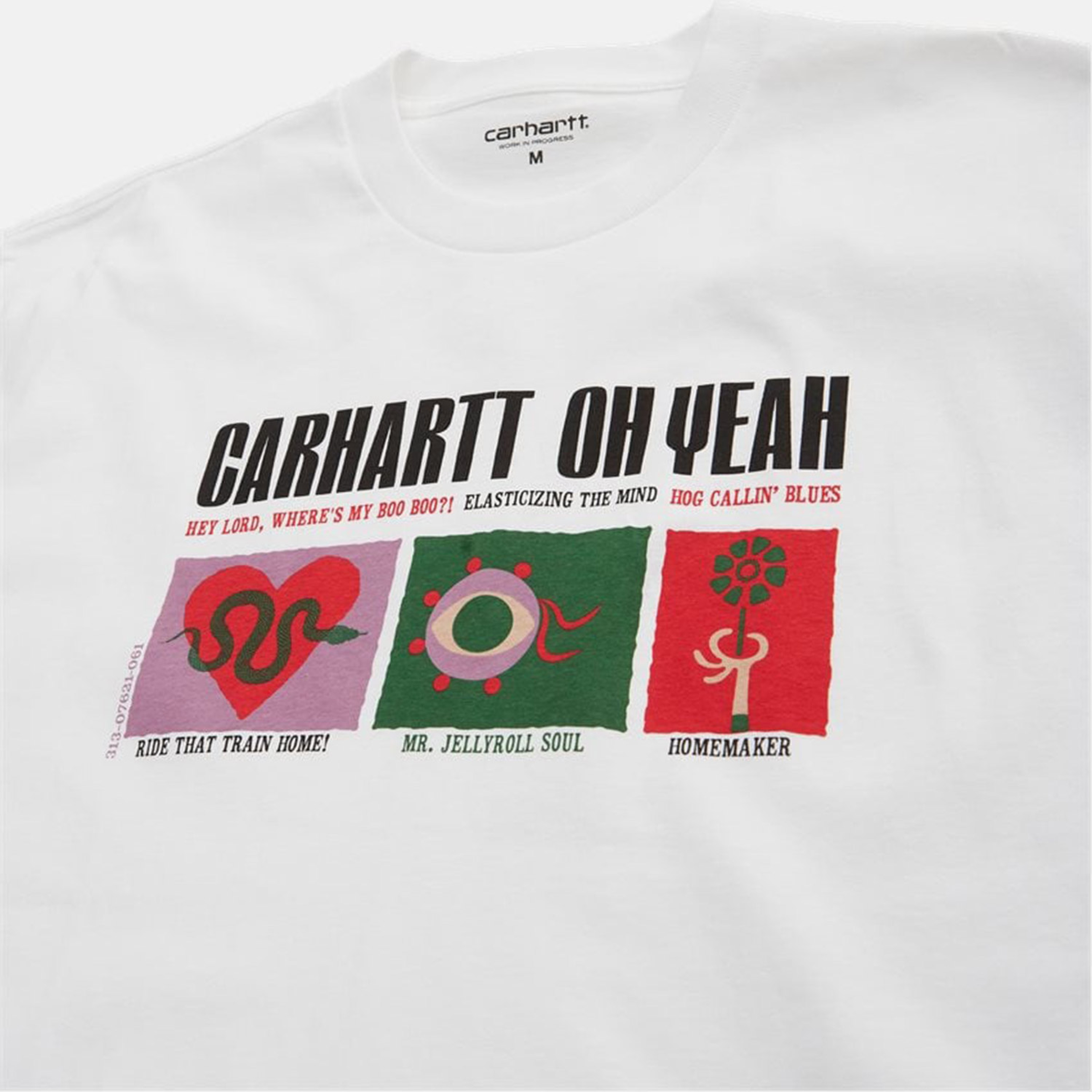 Carhartt WIP S/S Oh Yeah Erkek Beyaz T-Shirt
