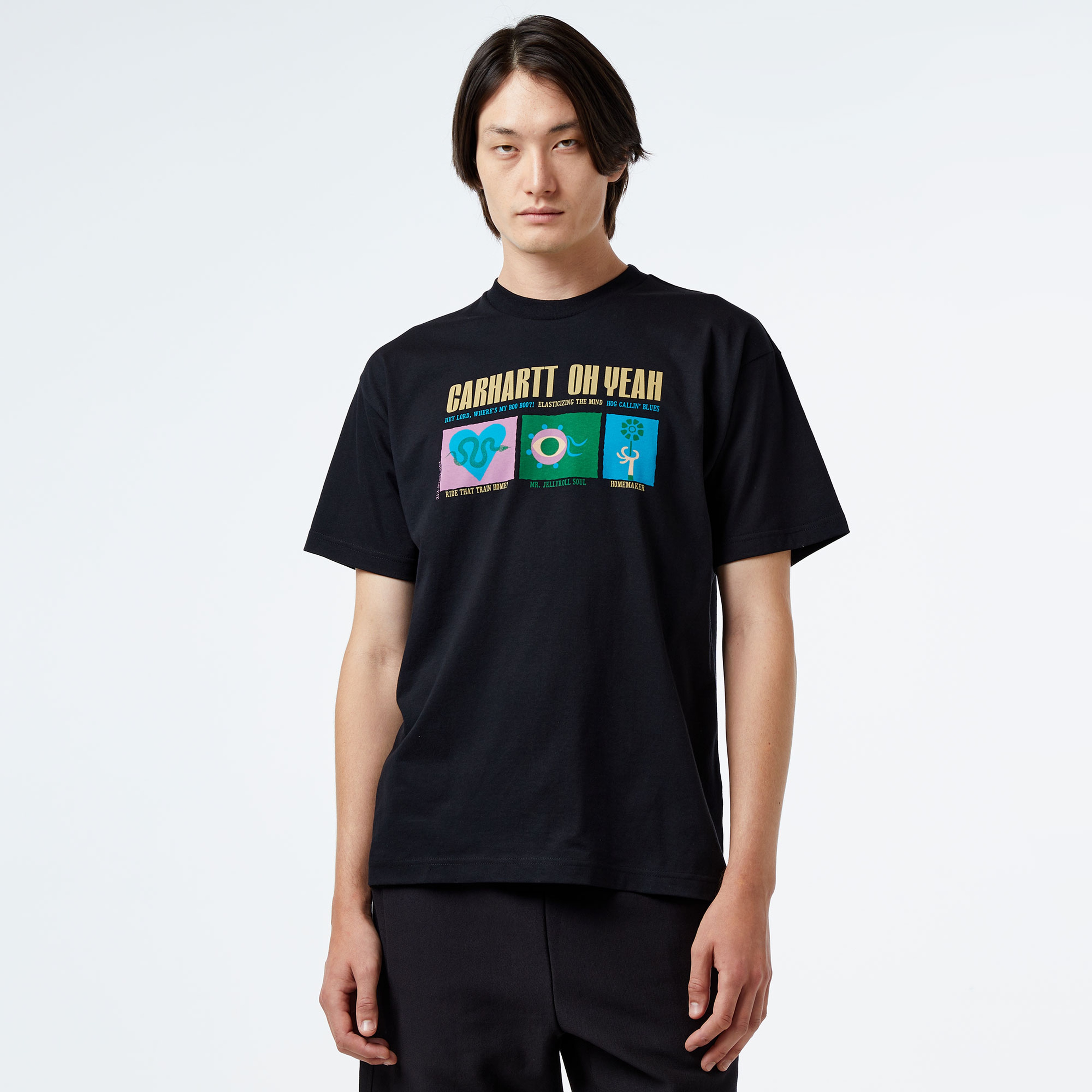 Carhartt WIP S/S Oh Yeah Erkek Siyah T-Shirt