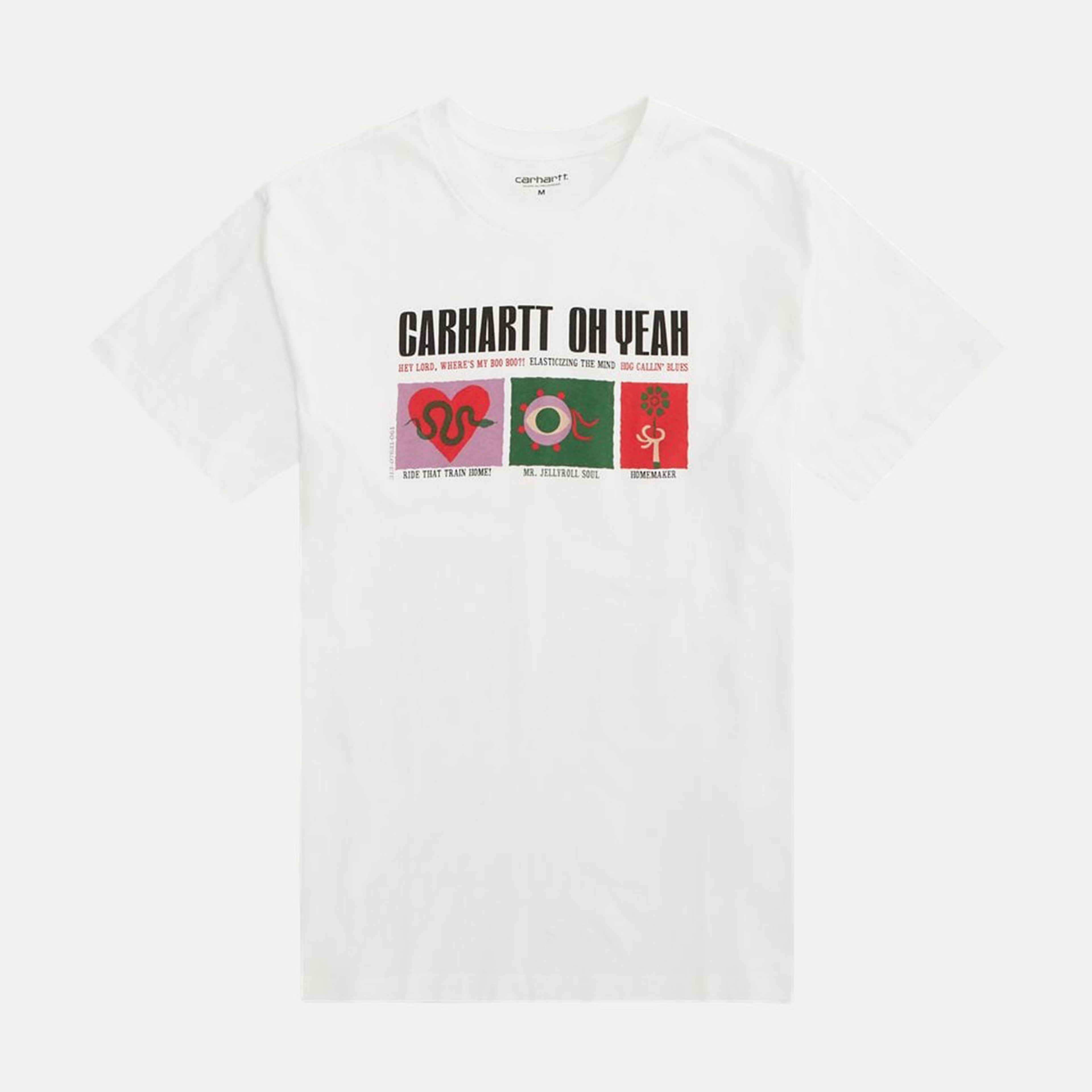 Carhartt WIP S/S Oh Yeah Erkek Beyaz T-Shirt