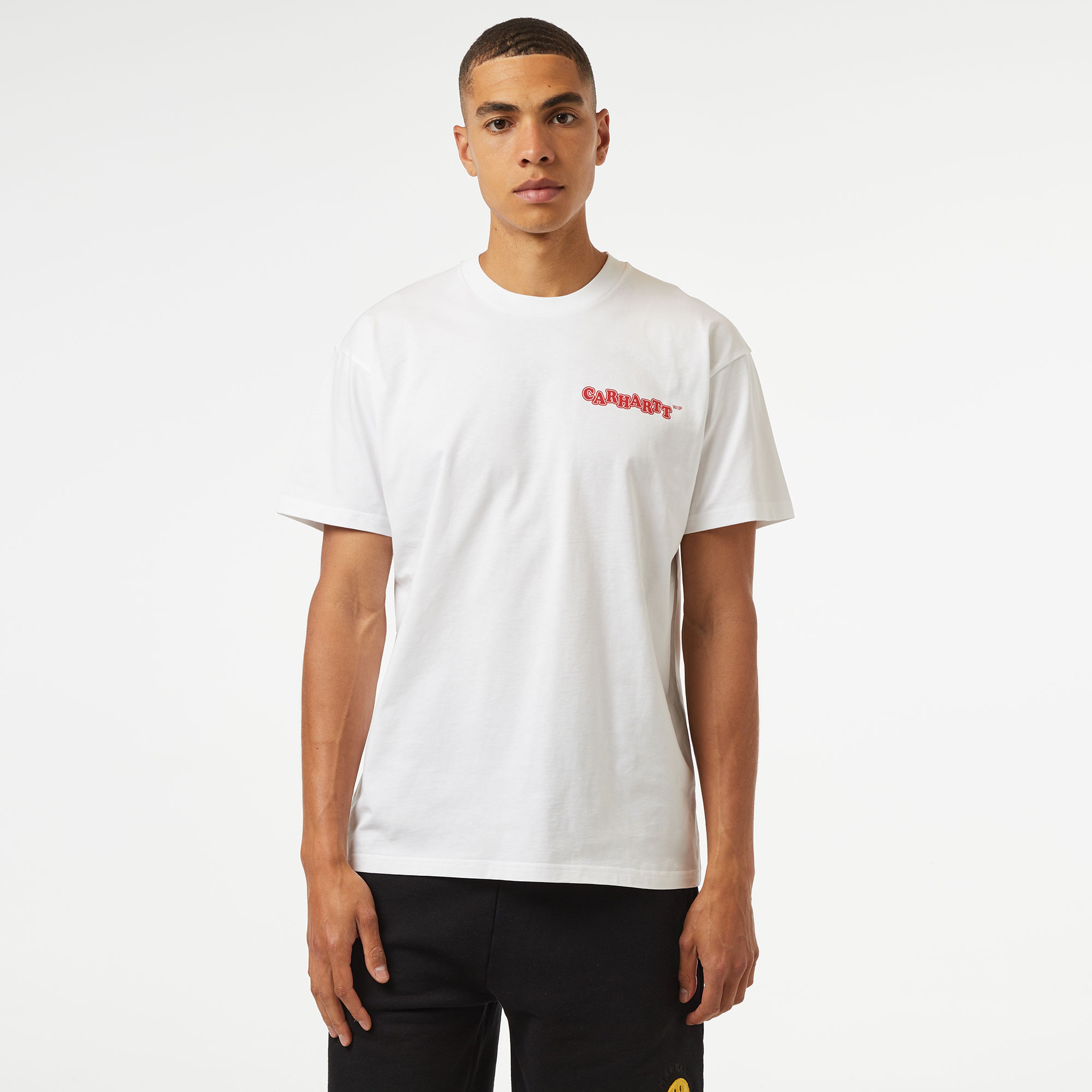 Carhartt WIP S/S Fast Food Erkek Beyaz T-Shirt