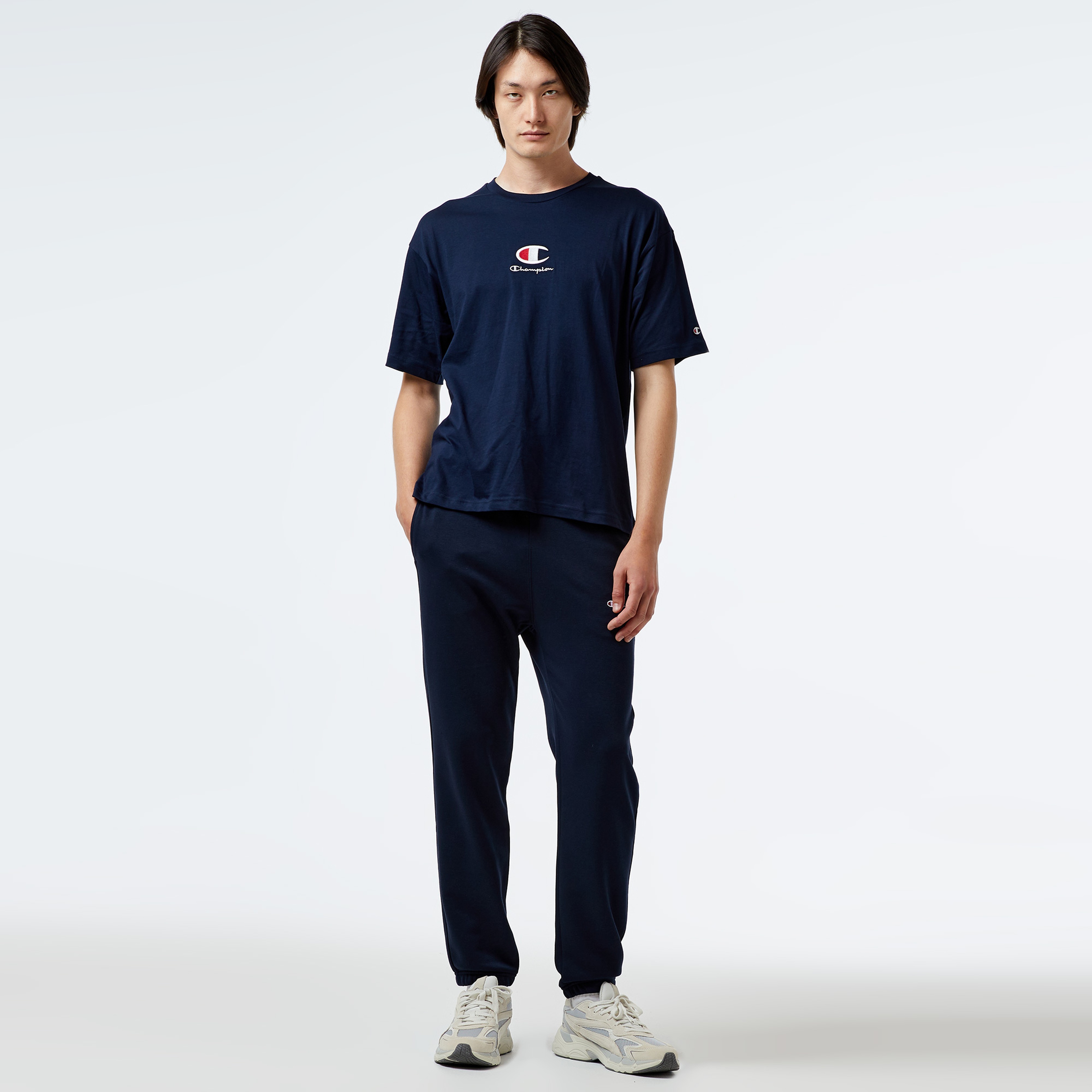 Champion Elastic Cuff Erkek Mavi Eşofman Altı