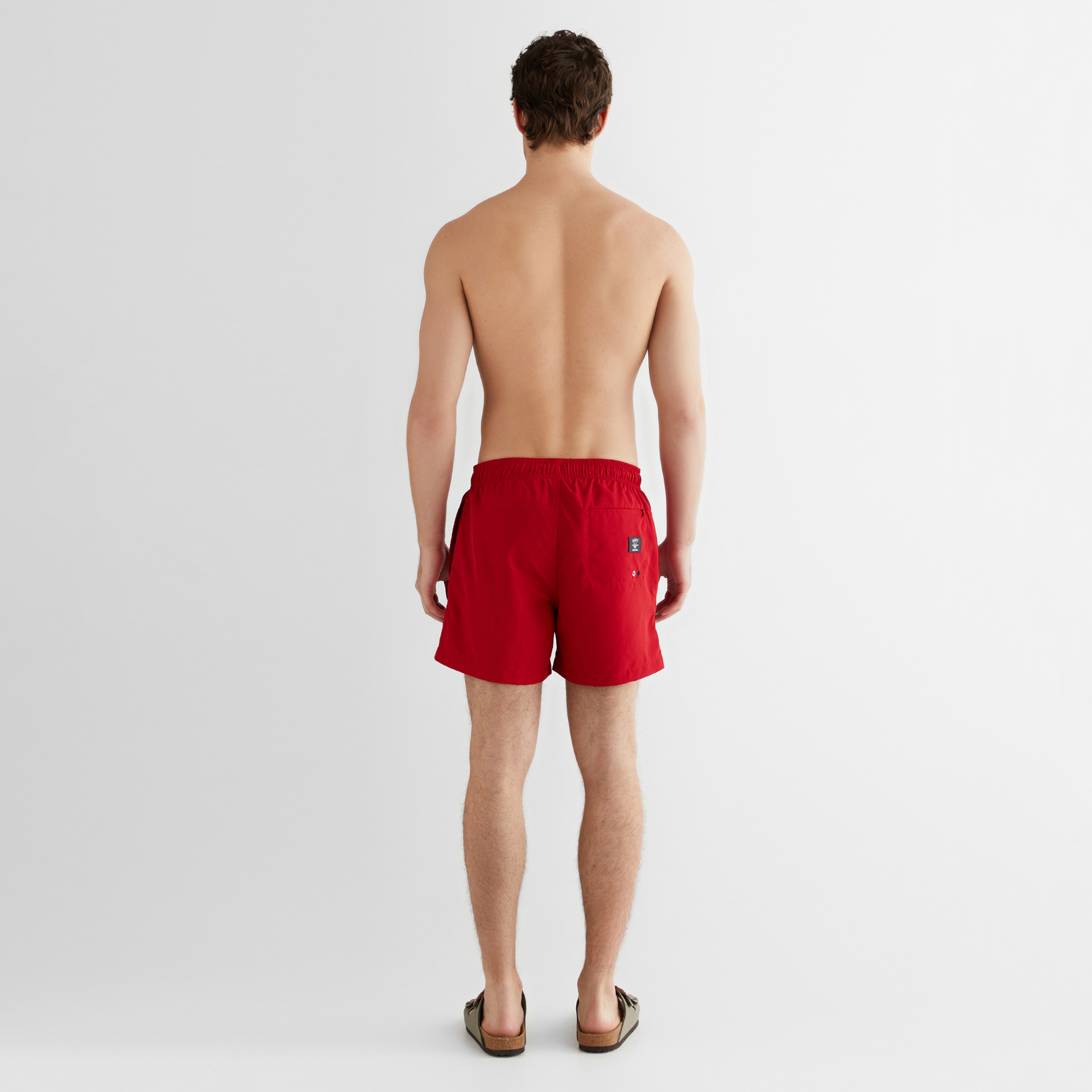 GANT Erkek Kırmızı Regular Fit Logolu Mayo Şort