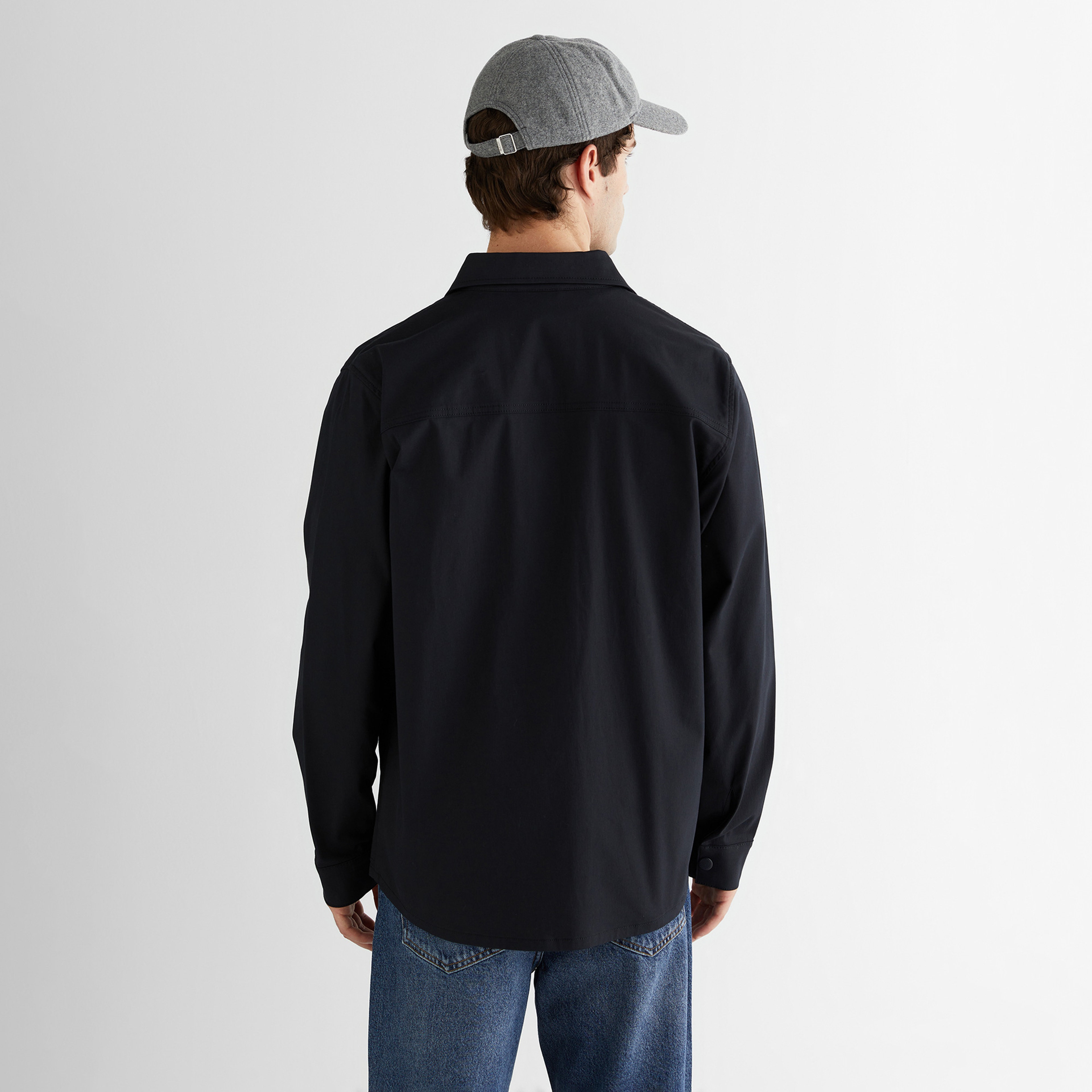 GANT Erkek Siyah Relaxed Fit Gömlek Yaka Logolu Ceket