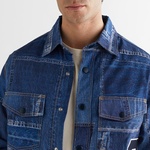 GANT Erkek Mavi Oversize Fit Gömlek Yaka Logolu Gömlek