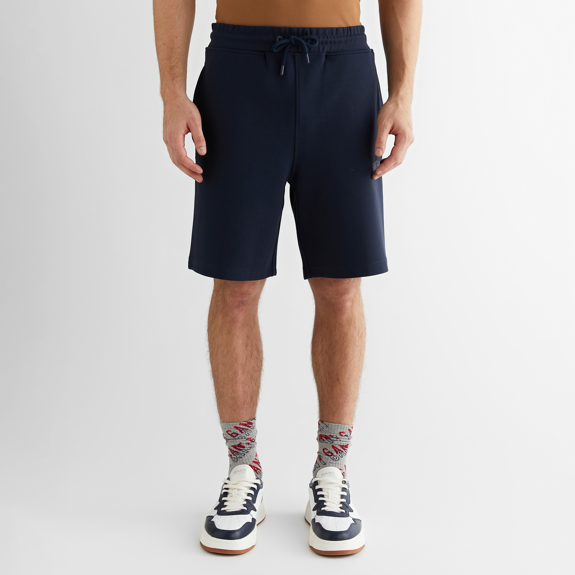 GANT Erkek Lacivert Regular Fit Logolu Şort