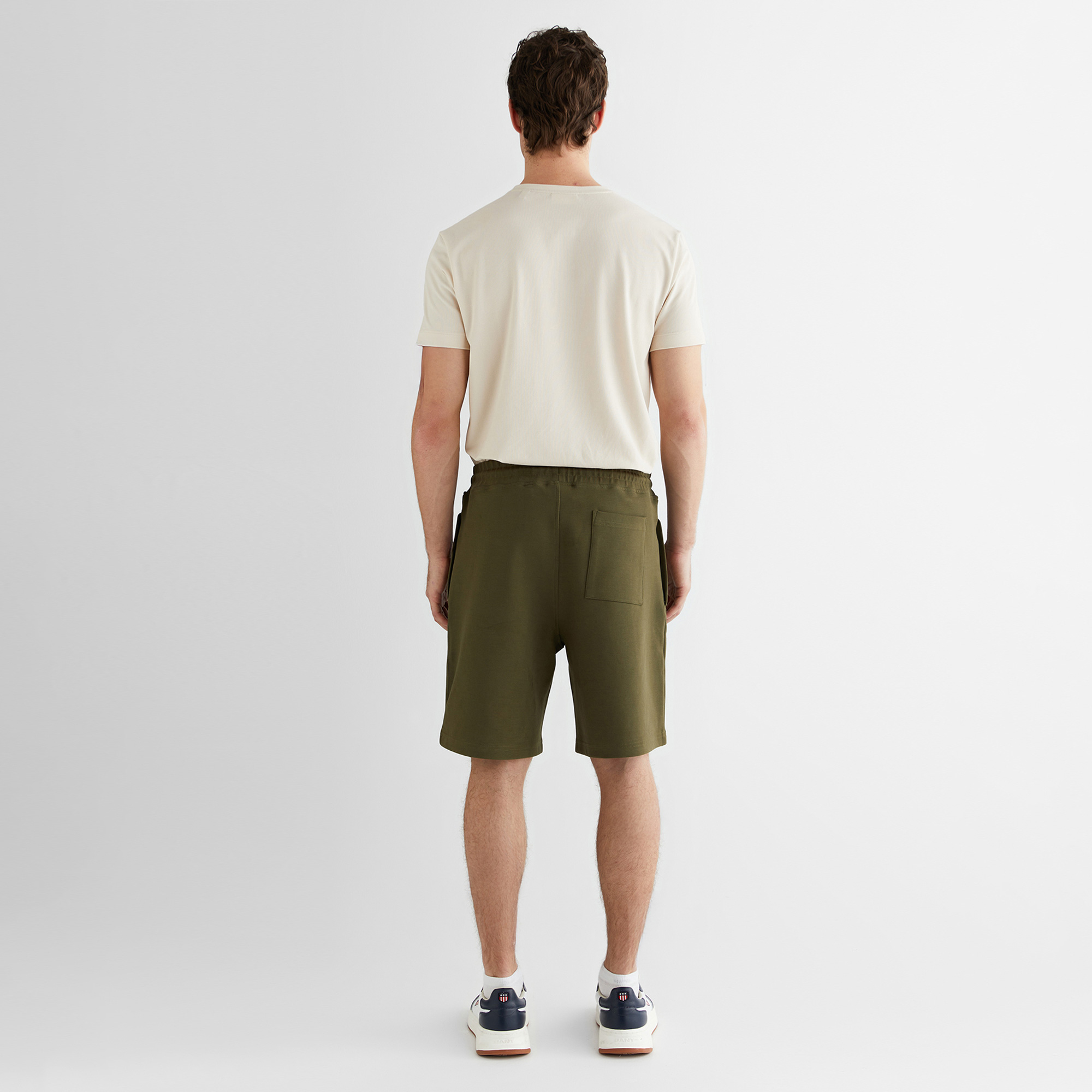 GANT Erkek Yeşil Regular Fit Logolu Şort