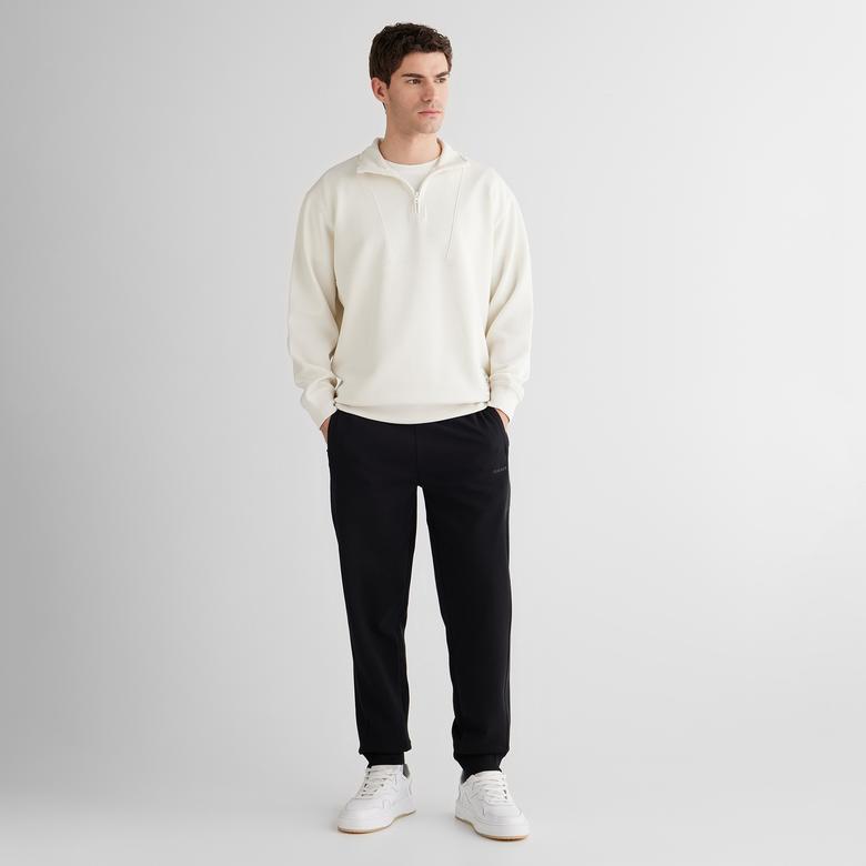 GANT Erkek Krem Relaxed Fit Kapüşonlu Sweatshirt