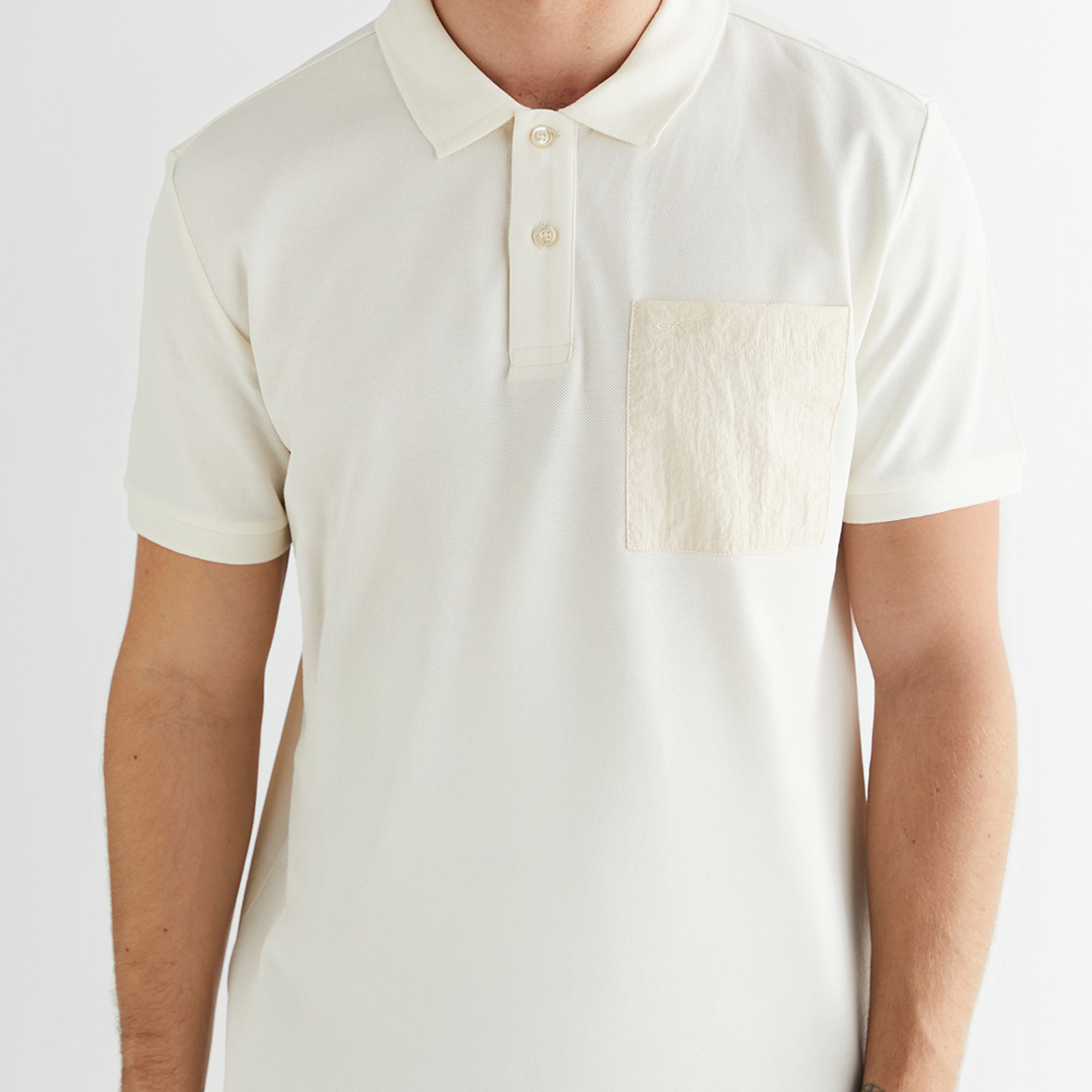 GANT Erkek Krem Polo