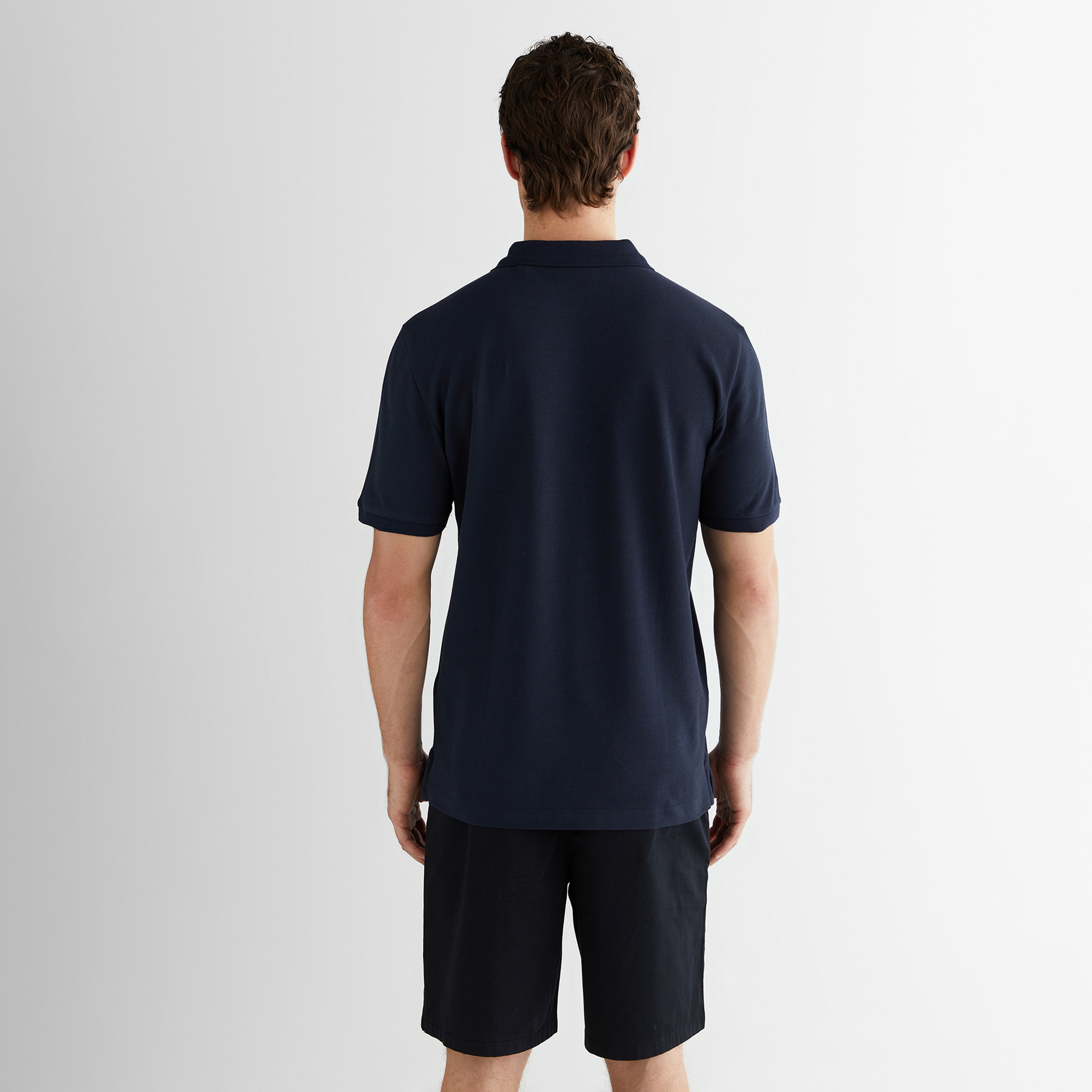 GANT Erkek Lacivert Kısa Kollu Polo