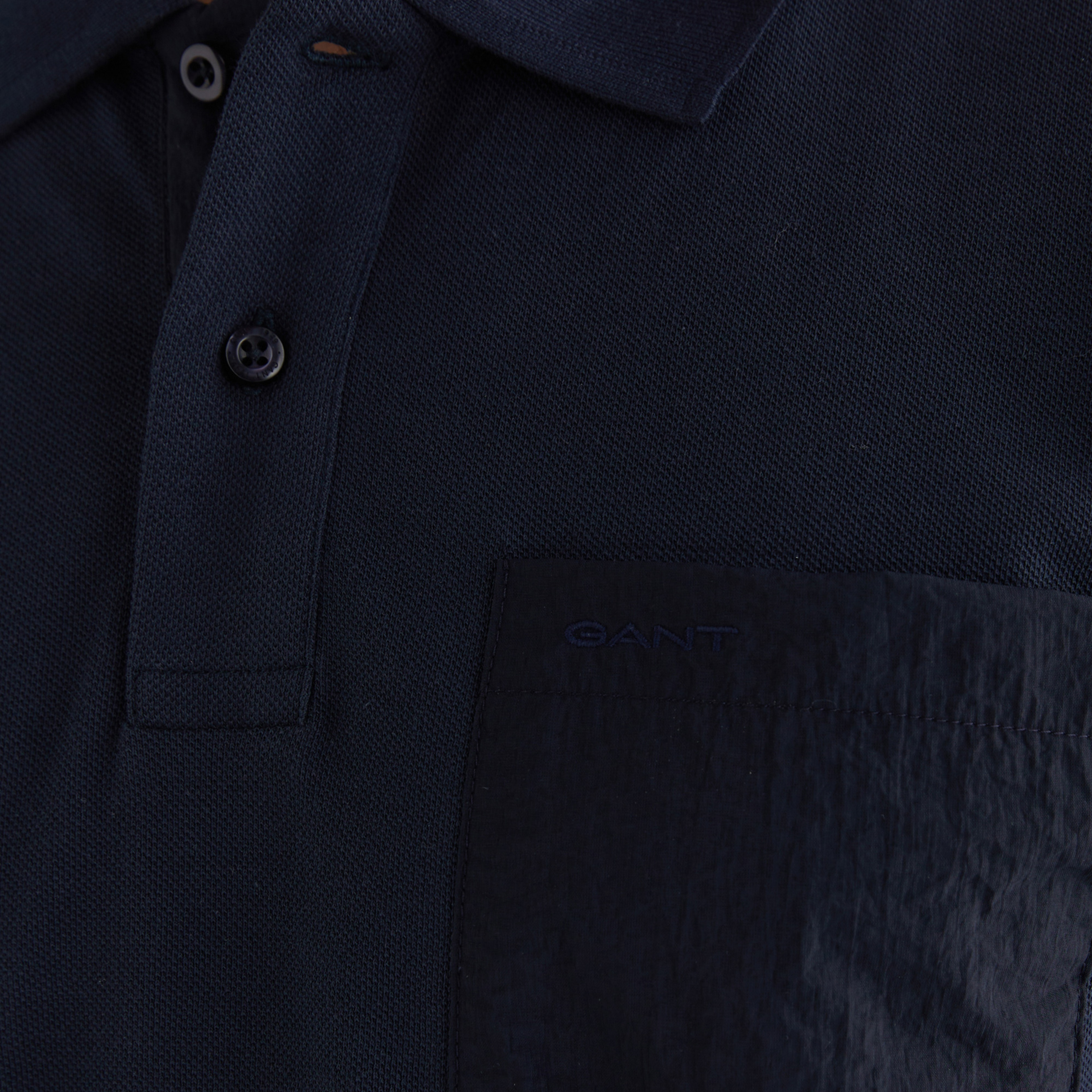 GANT Erkek Lacivert Kısa Kollu Polo