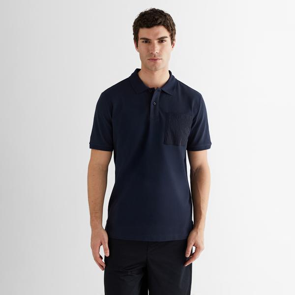 GANT Erkek Lacivert Kısa Kollu Polo