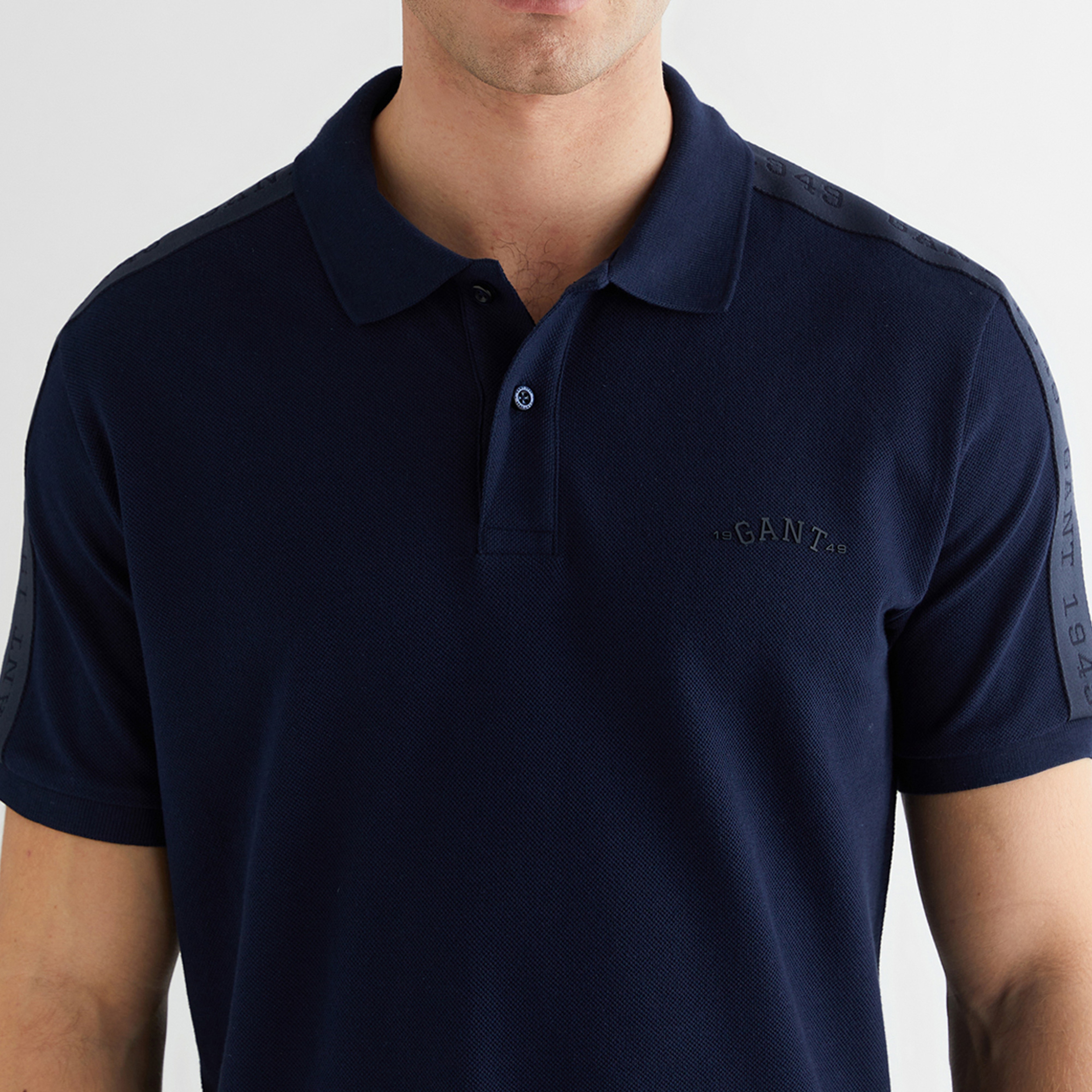 GANT Erkek Lacivert Regular Fit Logolu Polo