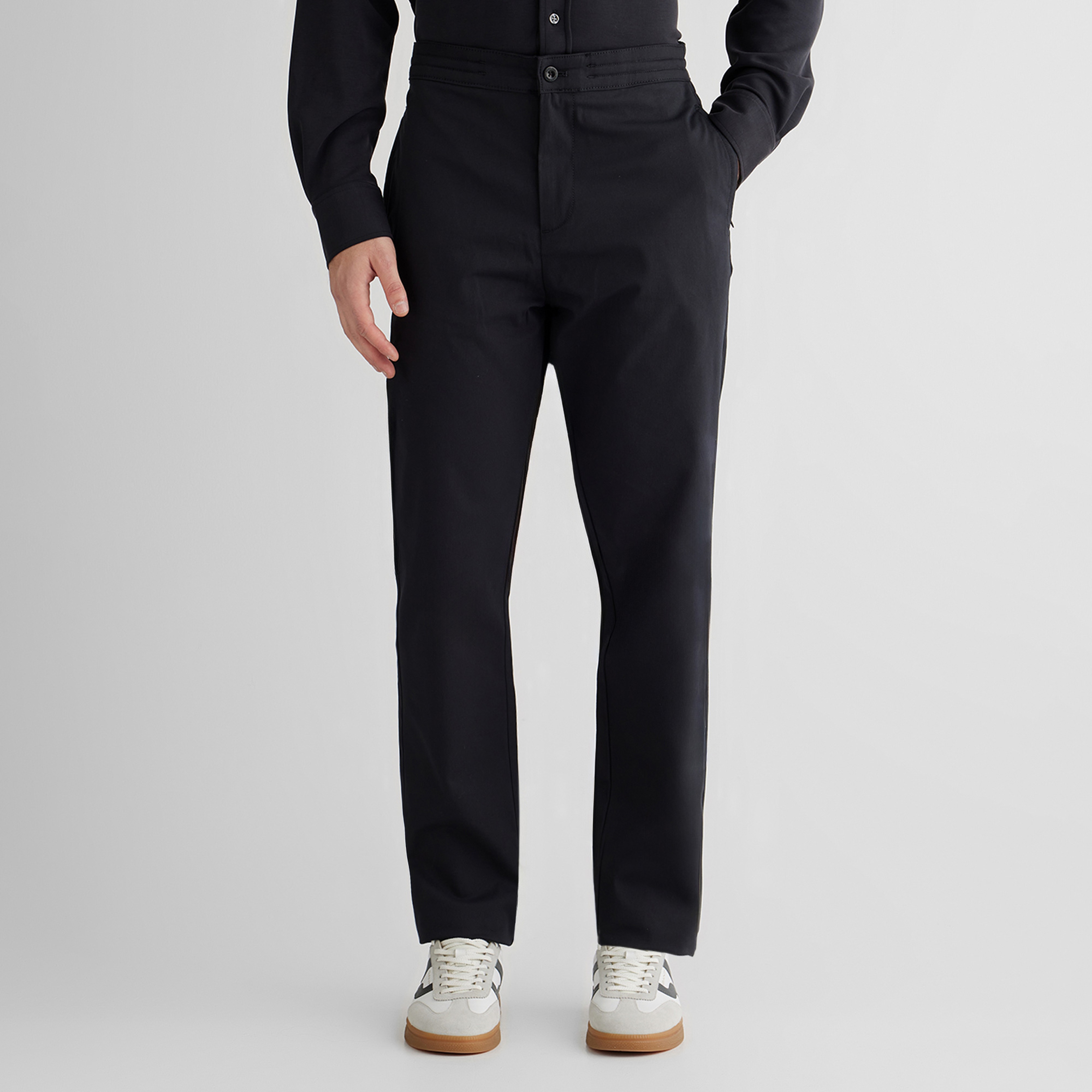 GANT Erkek Siyah Regular Fit Pantolon