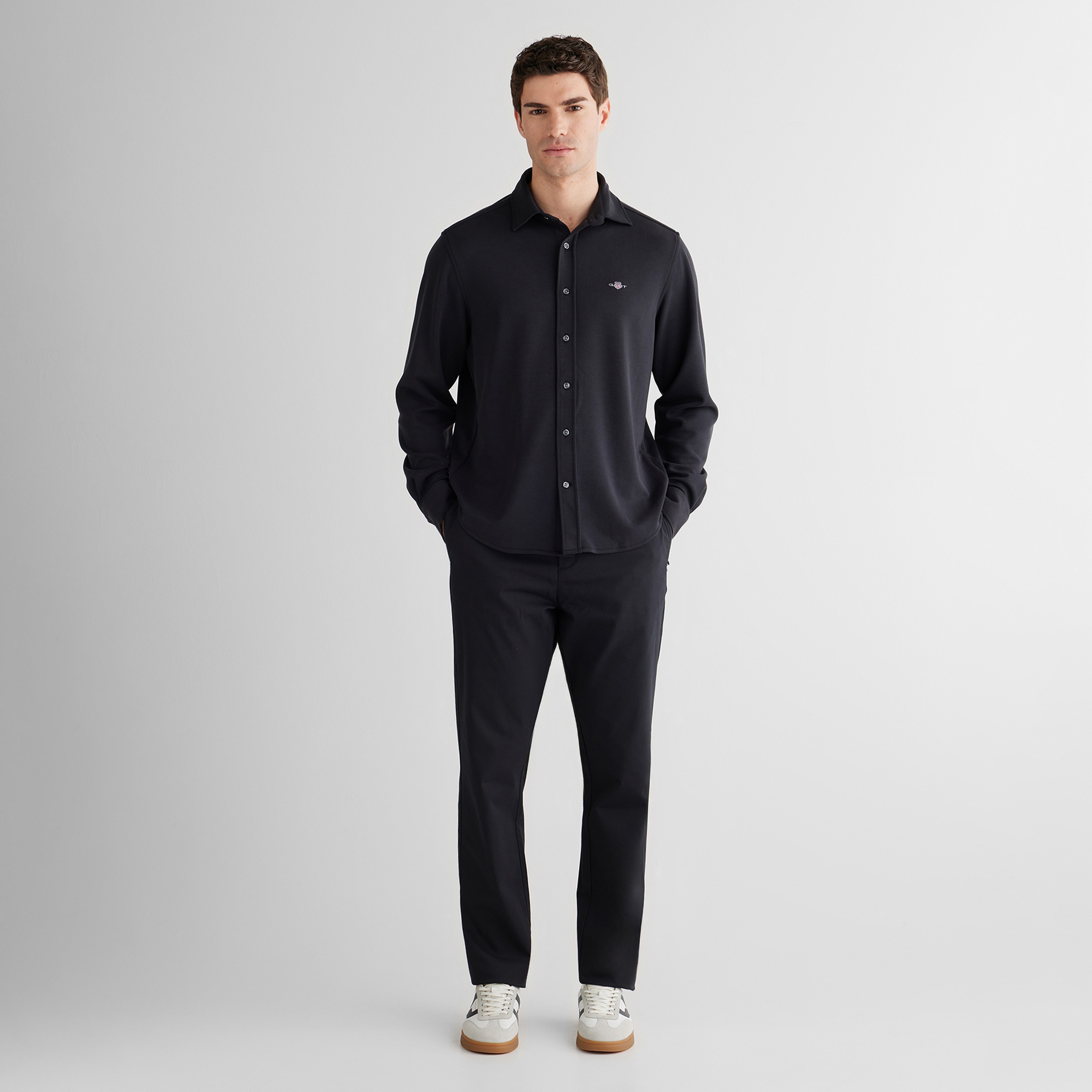 GANT Erkek Siyah Regular Fit Pantolon