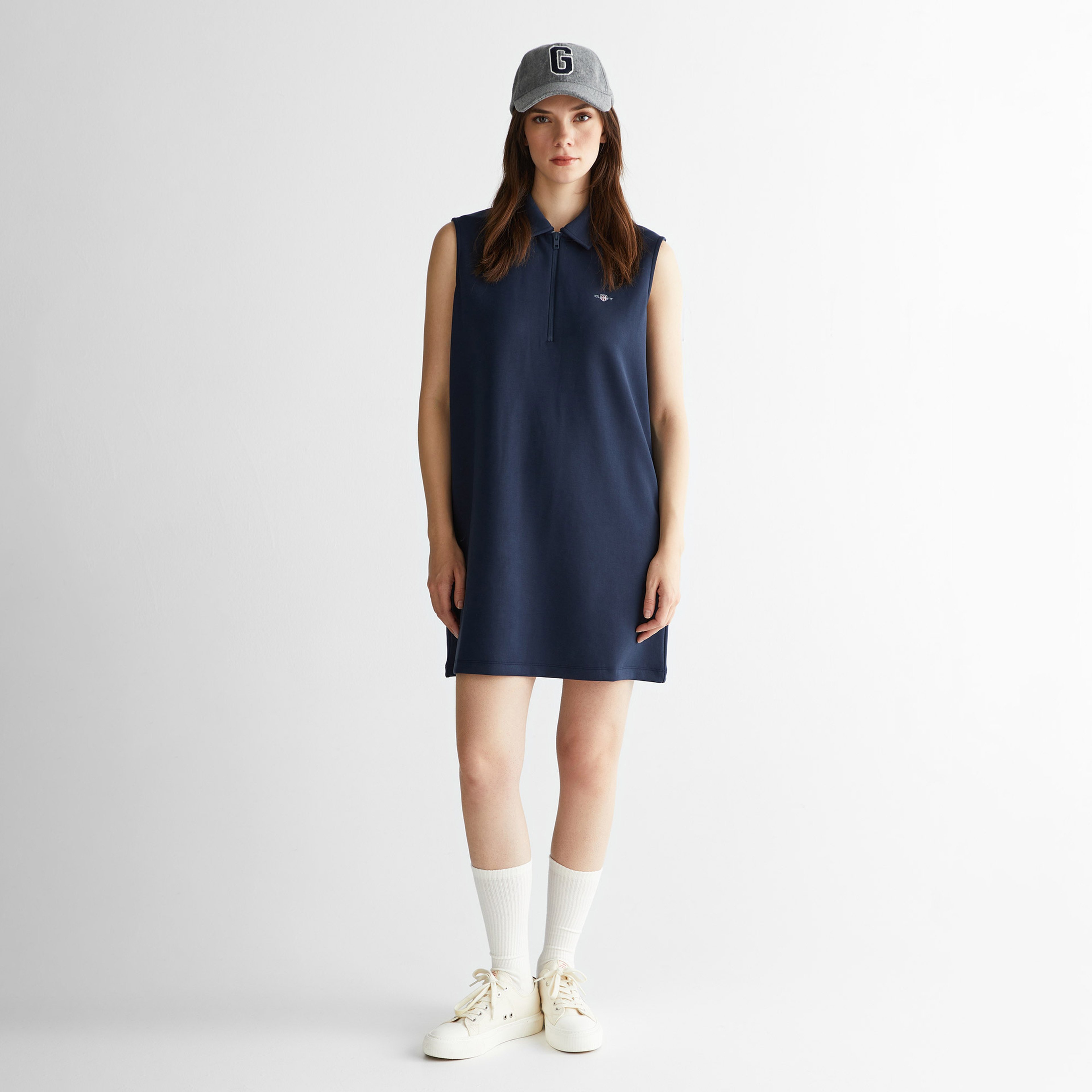 GANT Kadın Lacivert Logolu Elbise