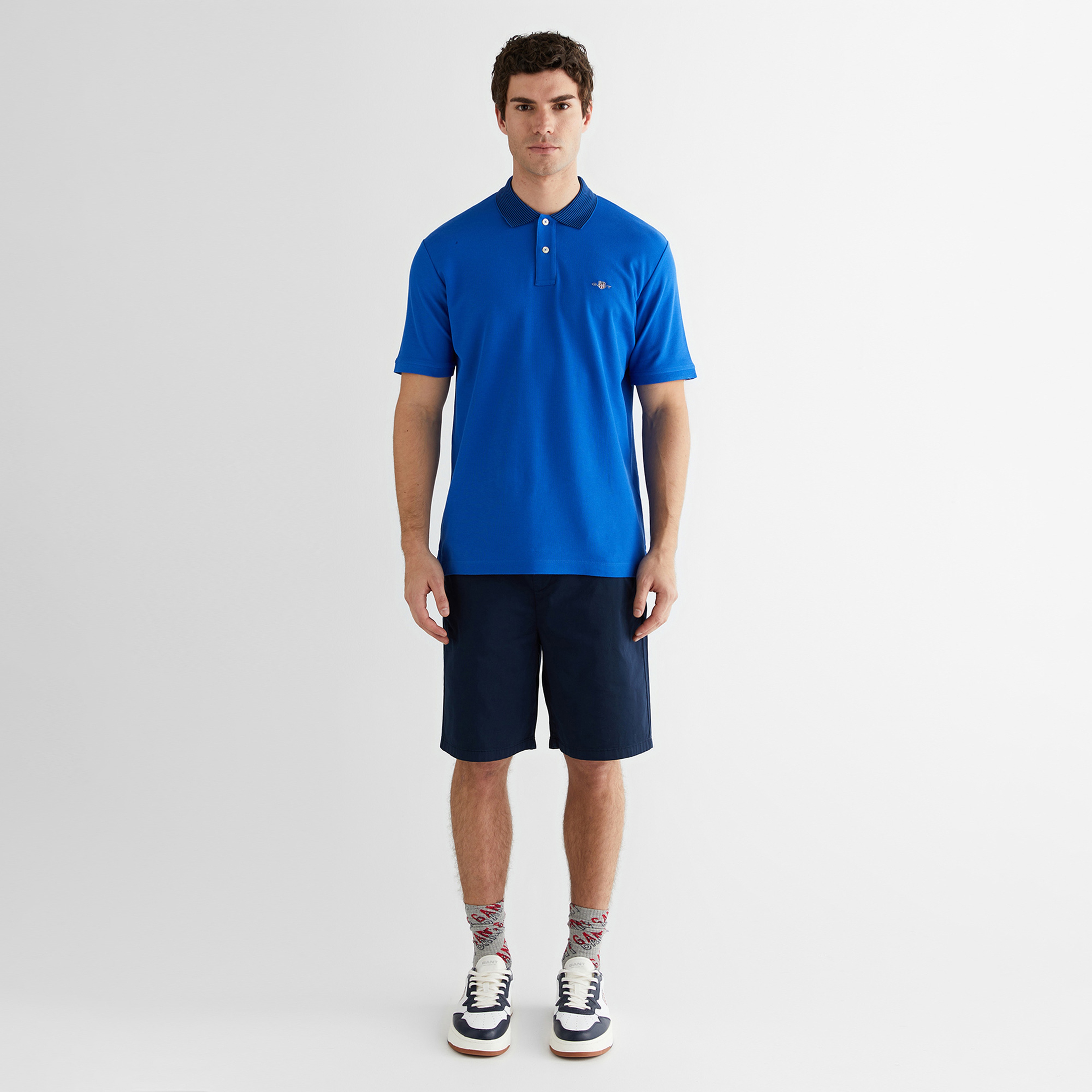 GANT Erkek Lacivert Regular Fit Polo