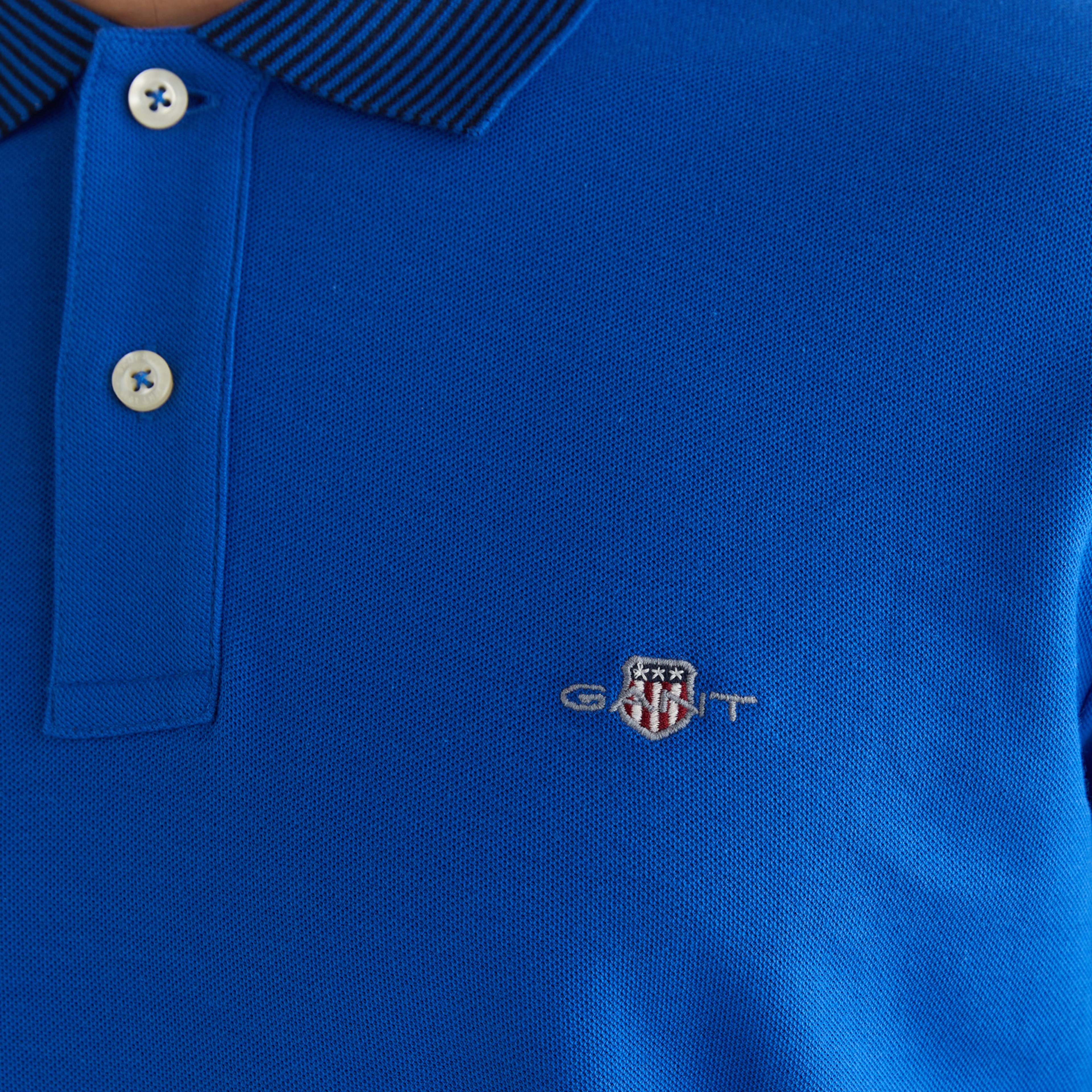 GANT Erkek Lacivert Regular Fit Polo