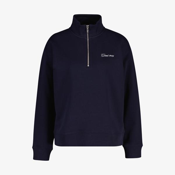 GANT Kadın Lacivert Yarım Fermuarlı Sweatshirt