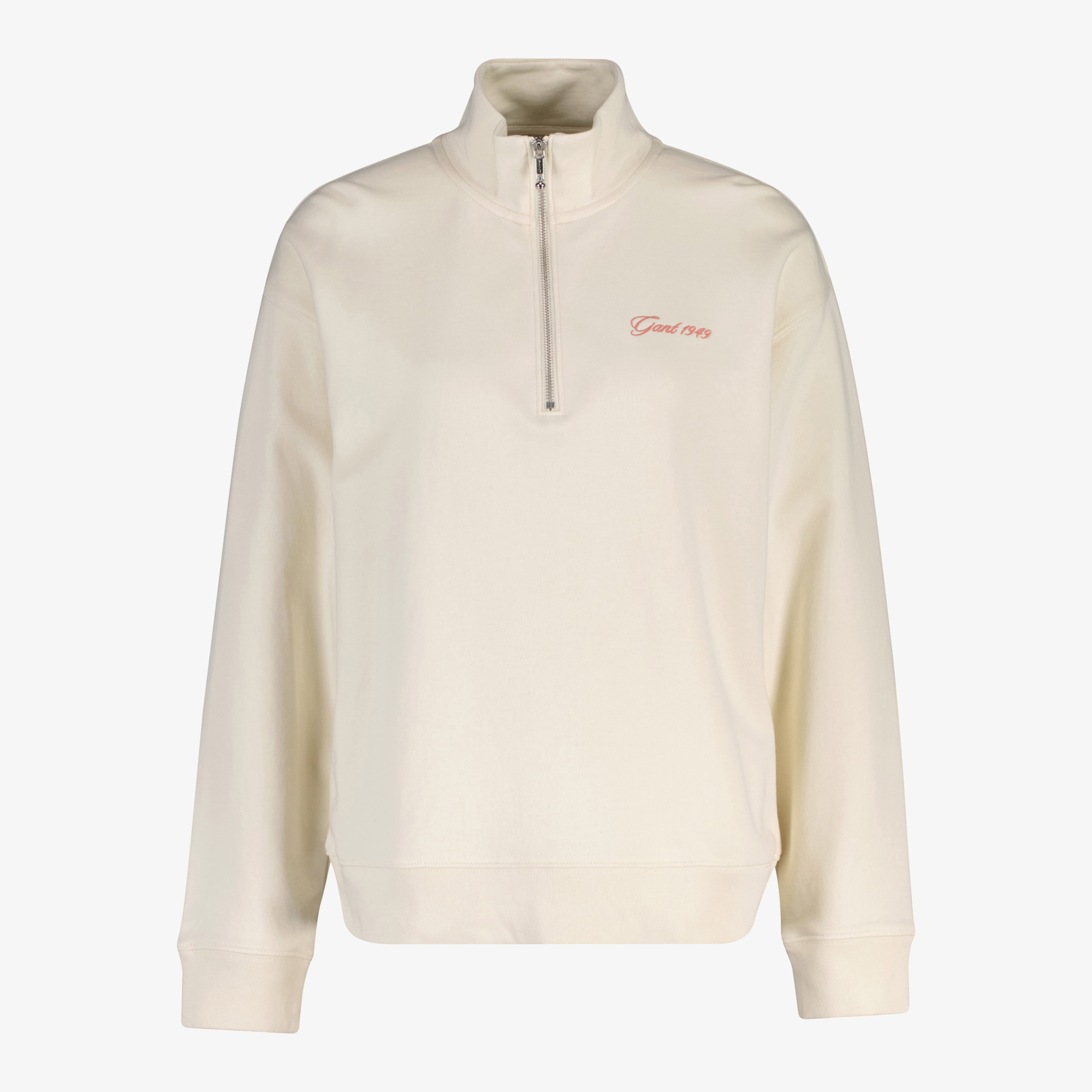 GANT Kadın Krem Yarım Fermuarlı Sweatshirt
