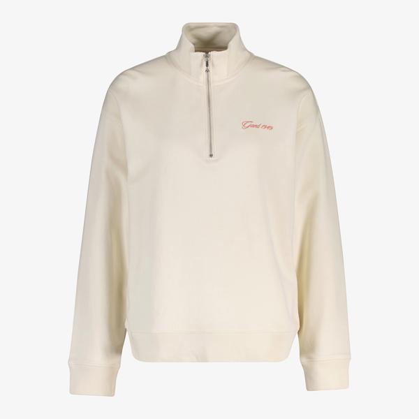 GANT Kadın Krem Yarım Fermuarlı Sweatshirt