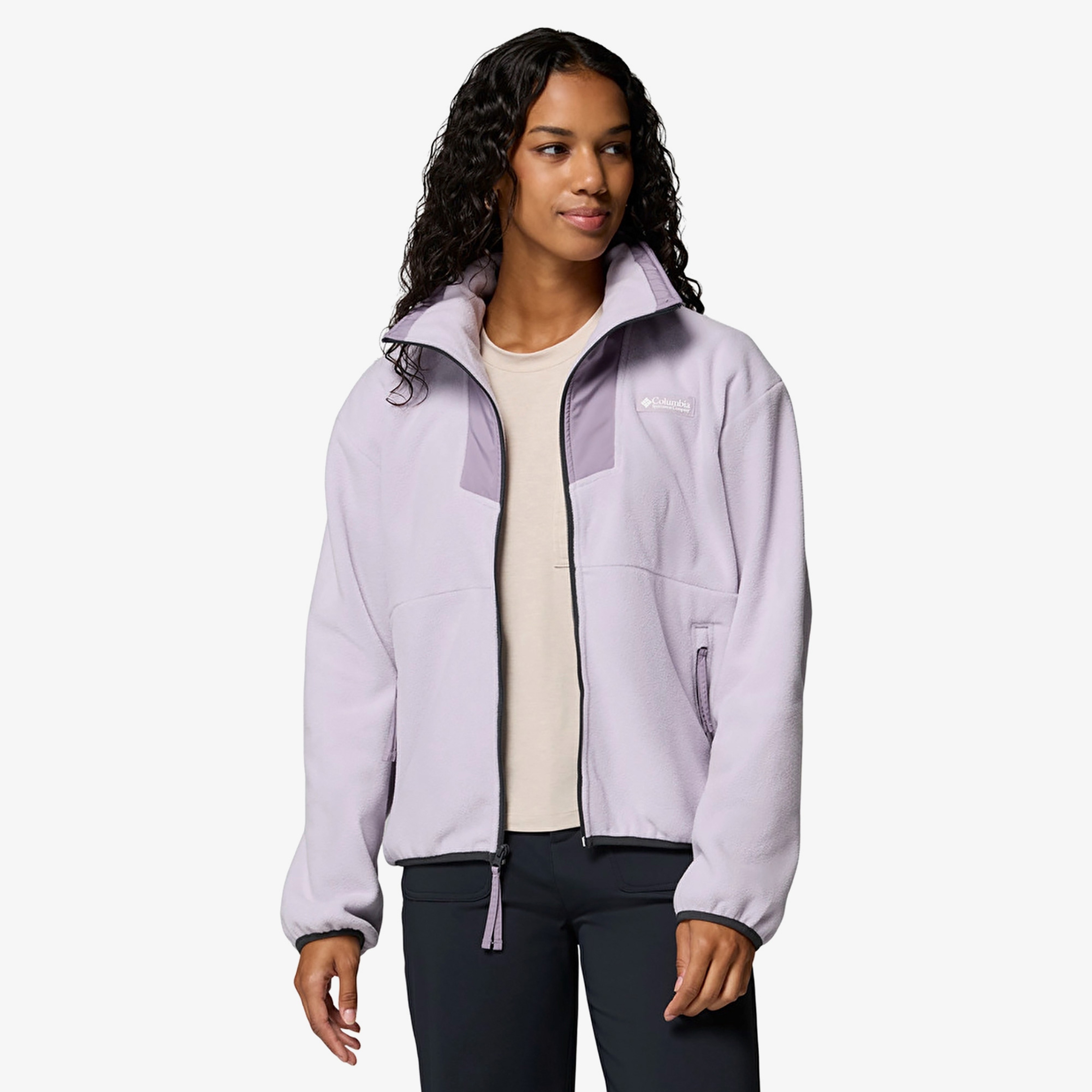 Columbia Turuncu Sequoia Grove Fermuarlı Kadın Mor Polar Üst