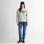 GANT Kadın Gri Relaxed Fit Bisiklet Yaka Sweatshirt