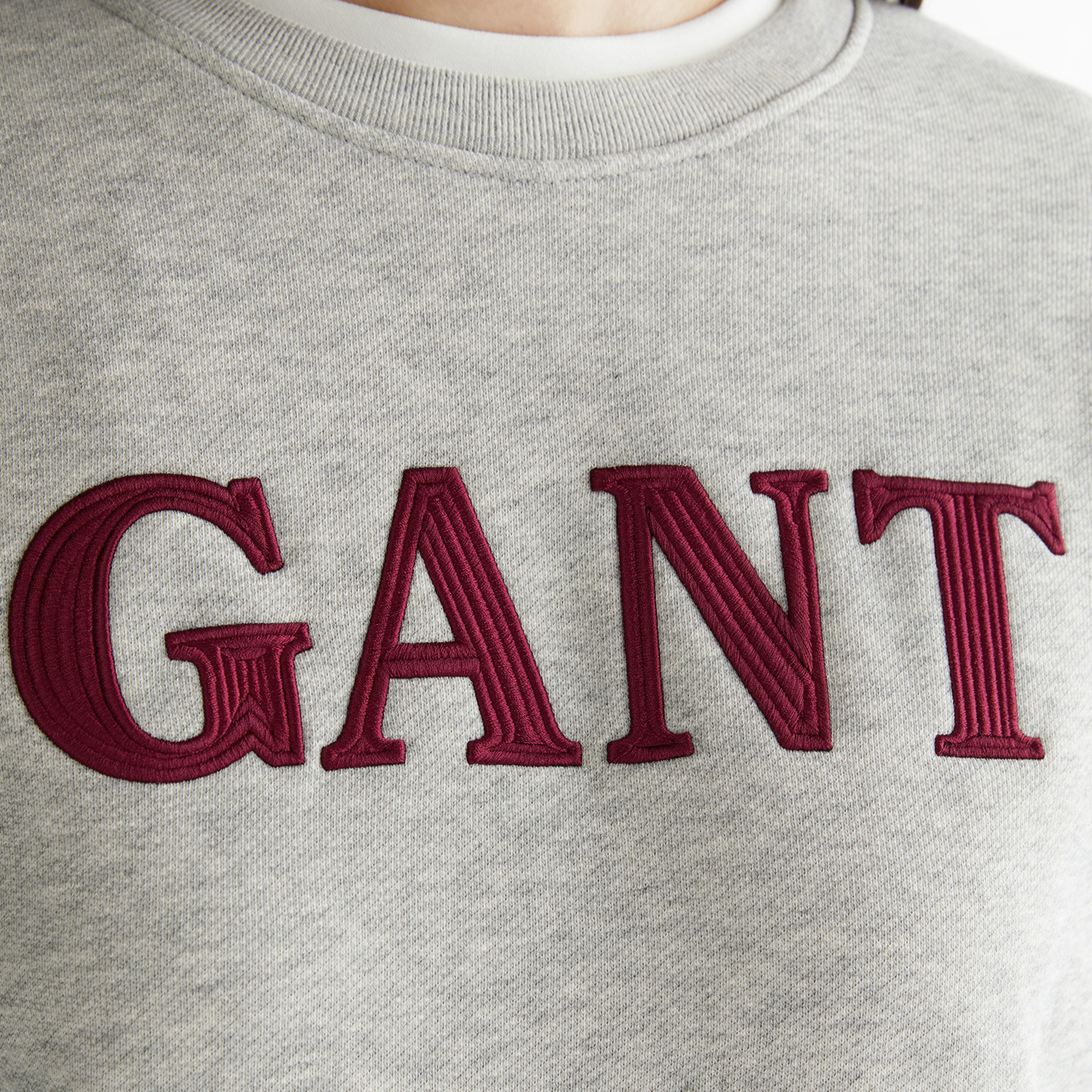 GANT Kadın Gri Relaxed Fit Bisiklet Yaka Sweatshirt