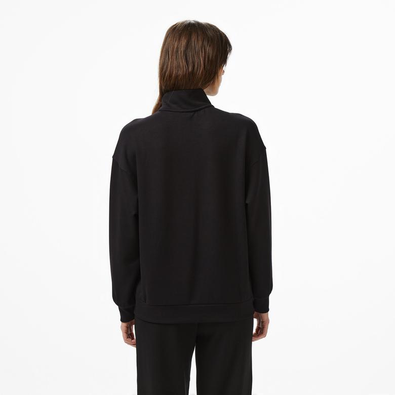Nautica Kadın Siyah Regular Fit Sweatshirt