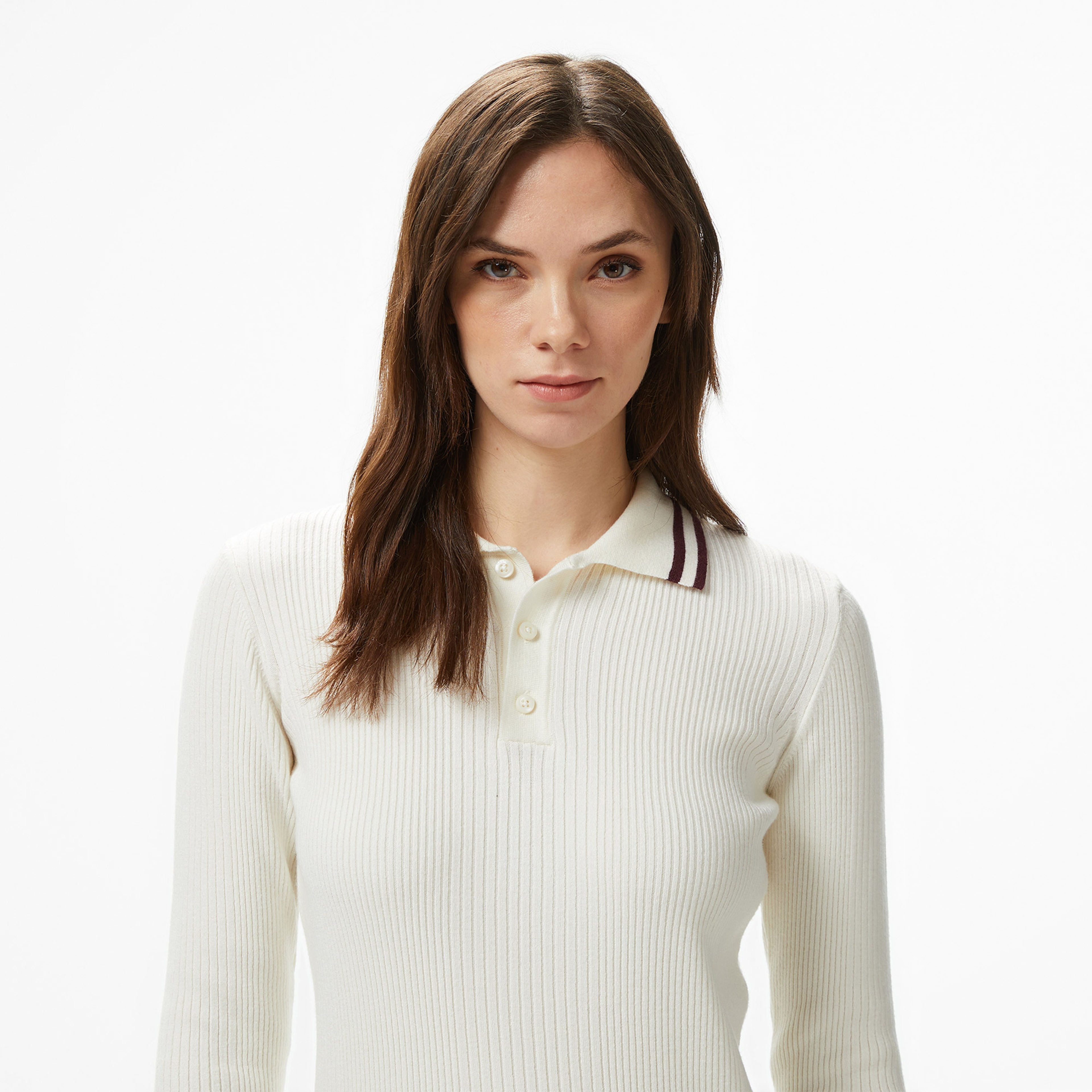 Nautica Kadın Kahverengi Regular Fit Kazak