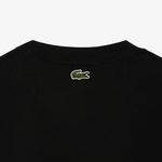 Lacoste Print Fleece Erkek Siyah Sweatshirt