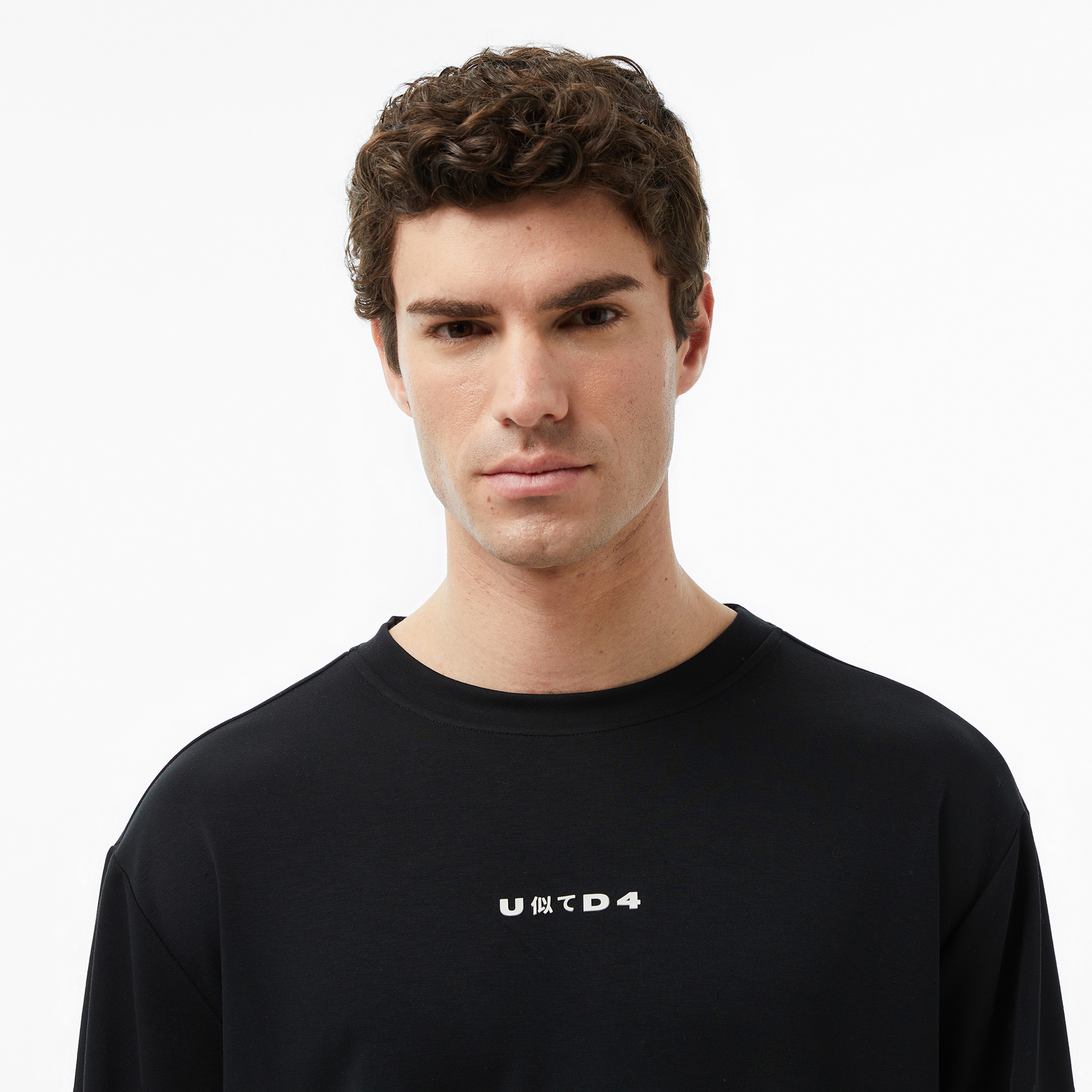 UNITED4 Erkek Siyah T-Shirt