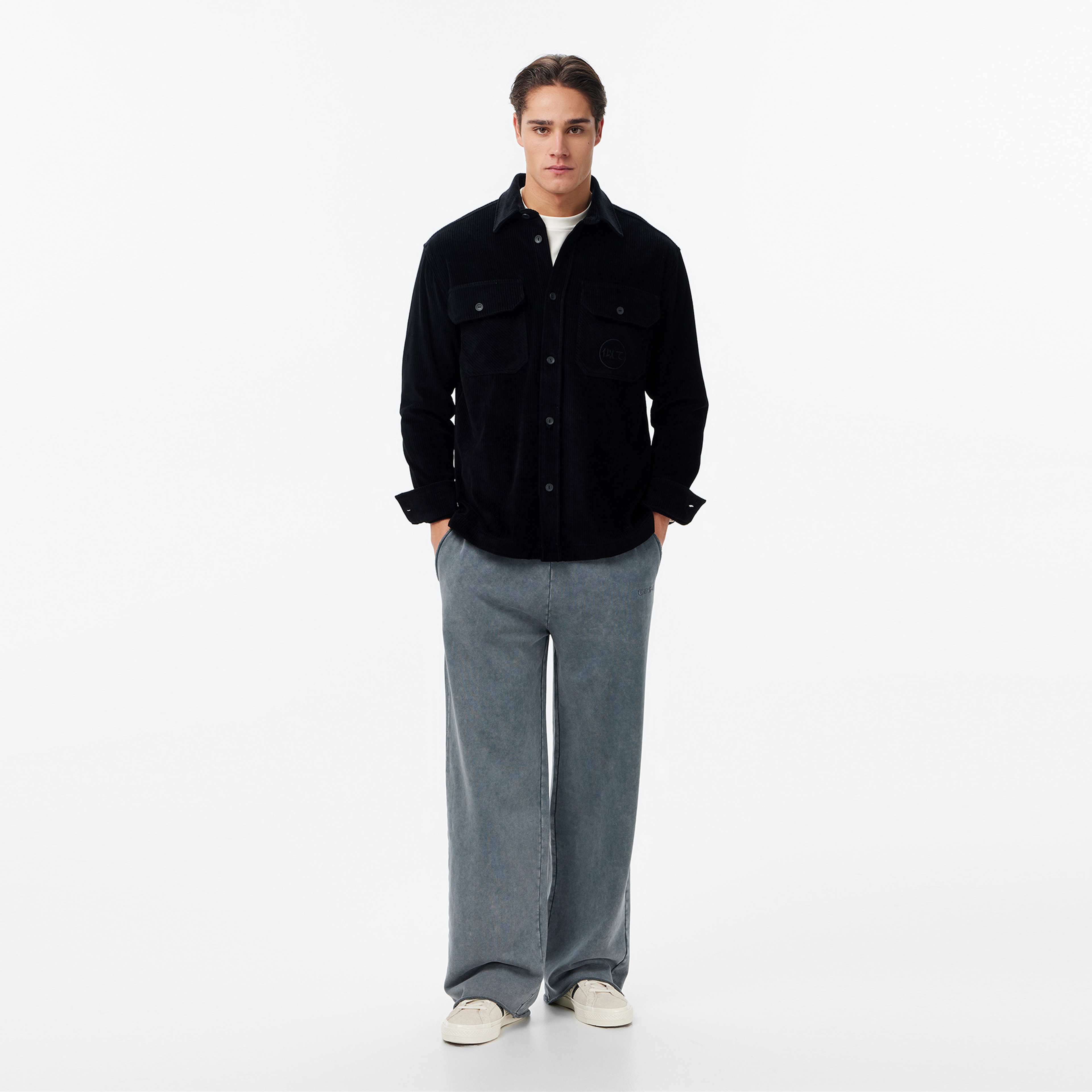 UNITED4 Essentials Erkek Siyah Gömlek