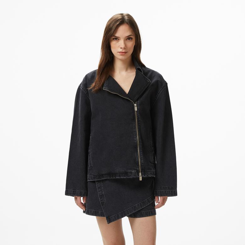 UNITED4 Essentials Kadın Siyah Ceket