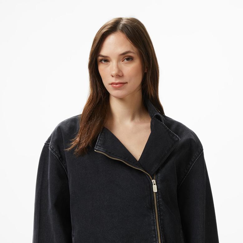 UNITED4 Essentials Kadın Siyah Ceket