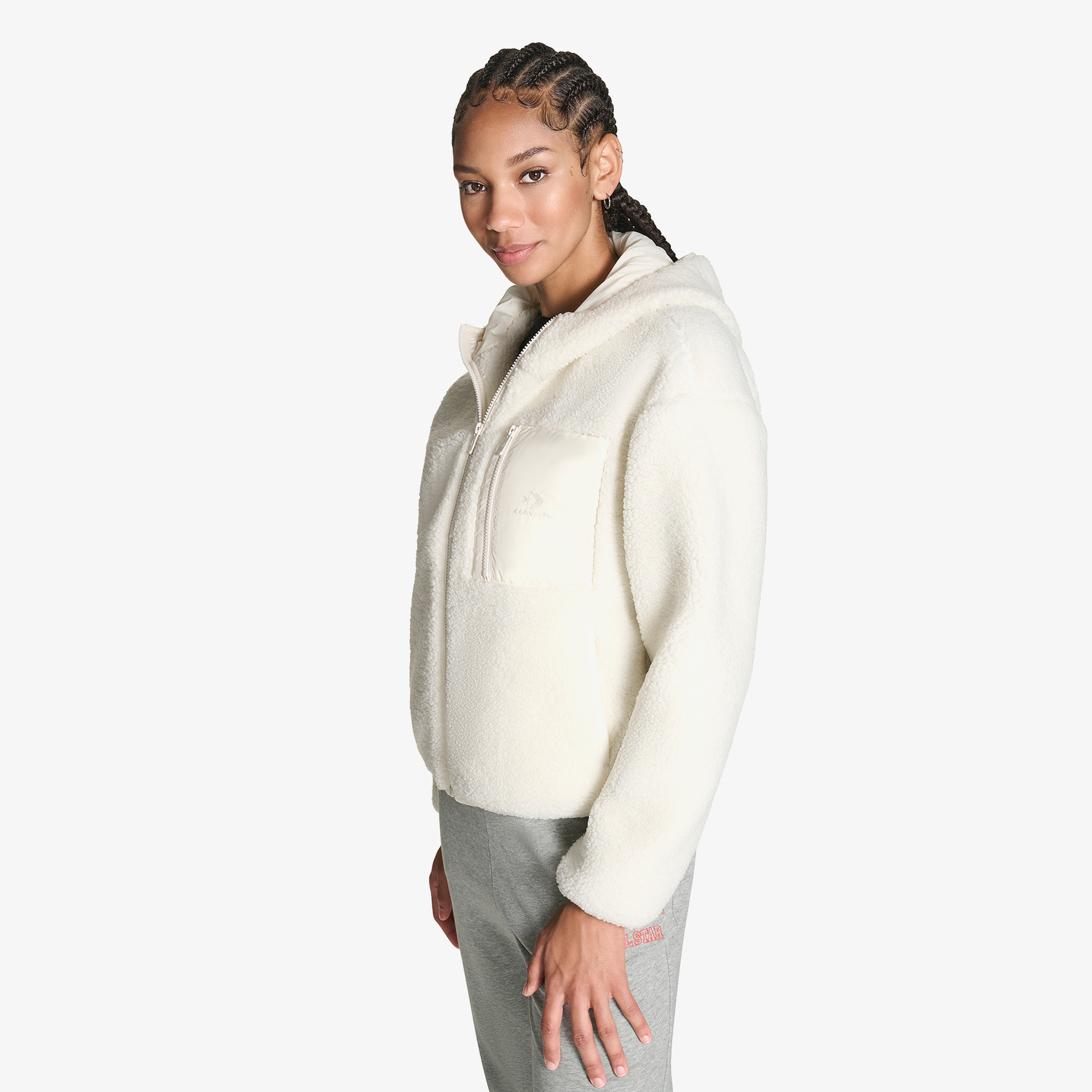 Converse Sherpa Kadın Krem Ceket