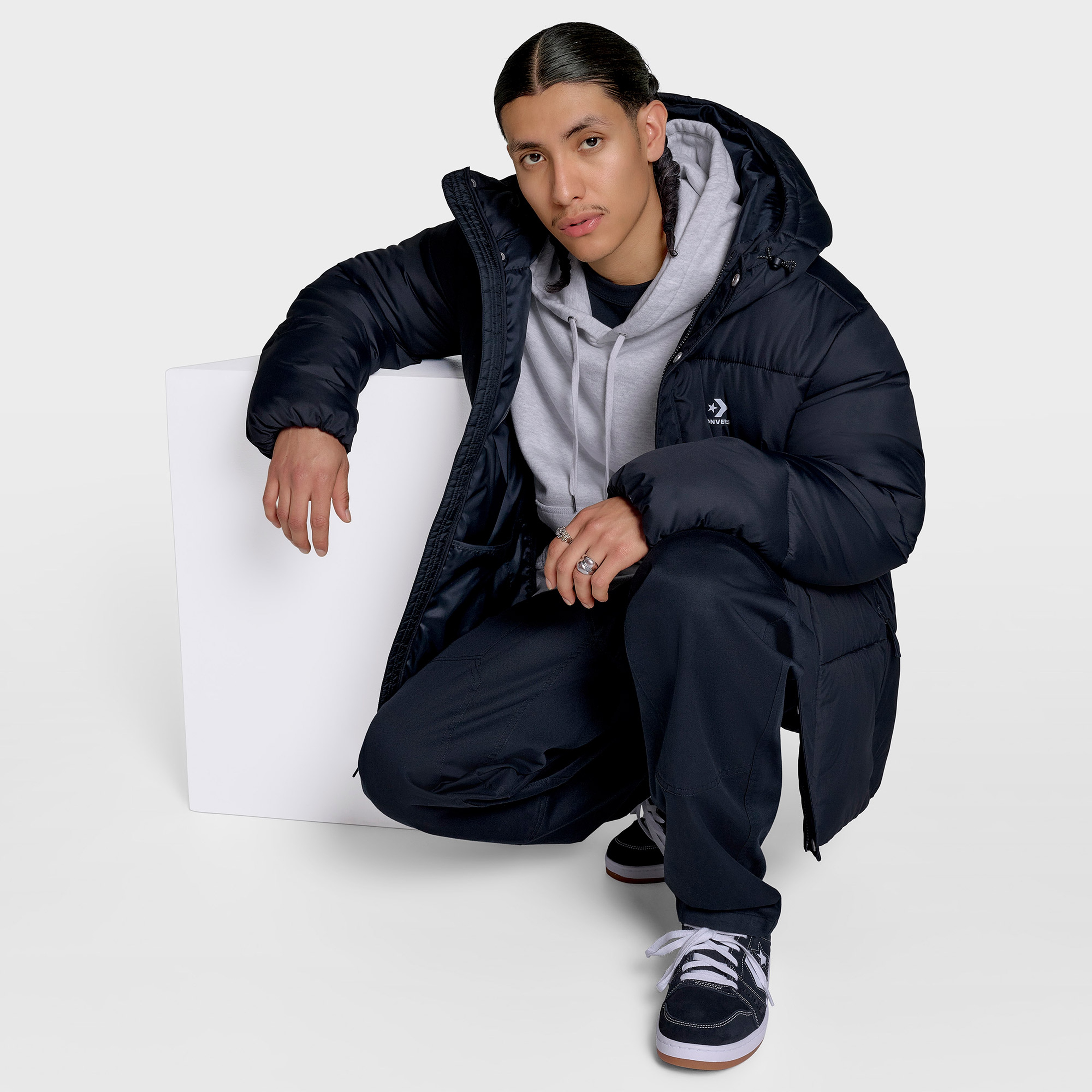 Converse Supper Puffer 2.0 Erkek Siyah Ceket