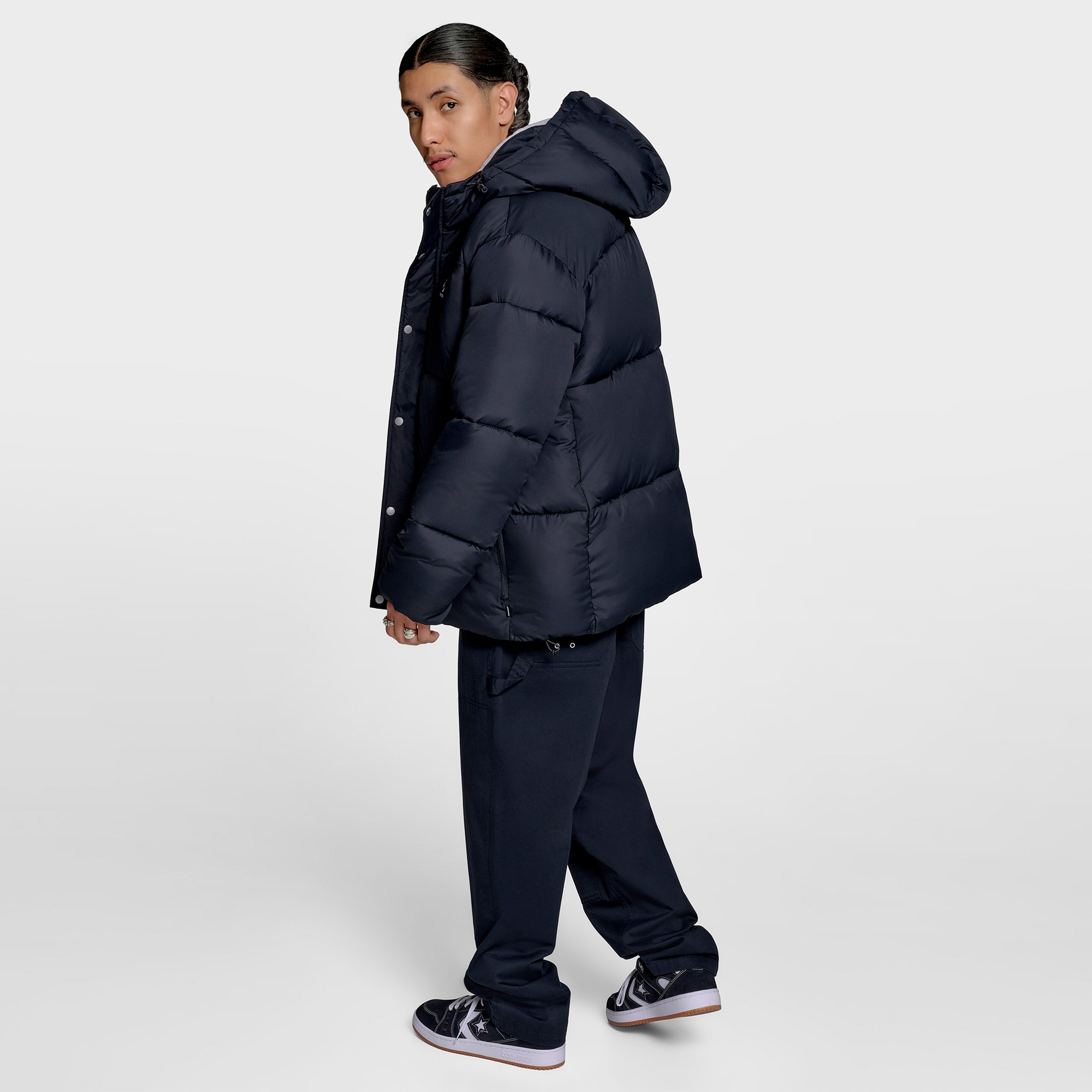 Converse Supper Puffer 2.0 Erkek Siyah Ceket