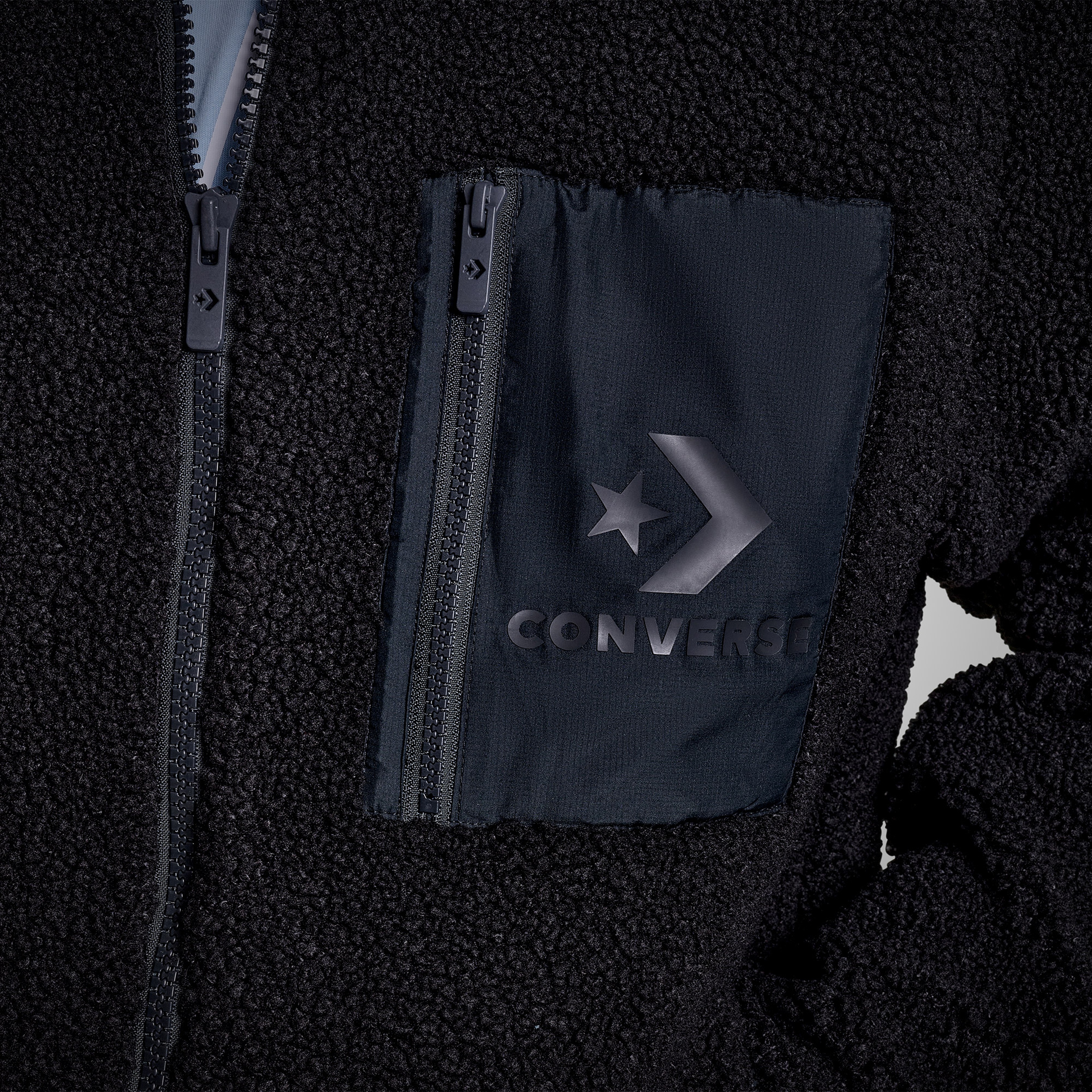 Converse Contrast Sherpa Erkek Siyah Ceket