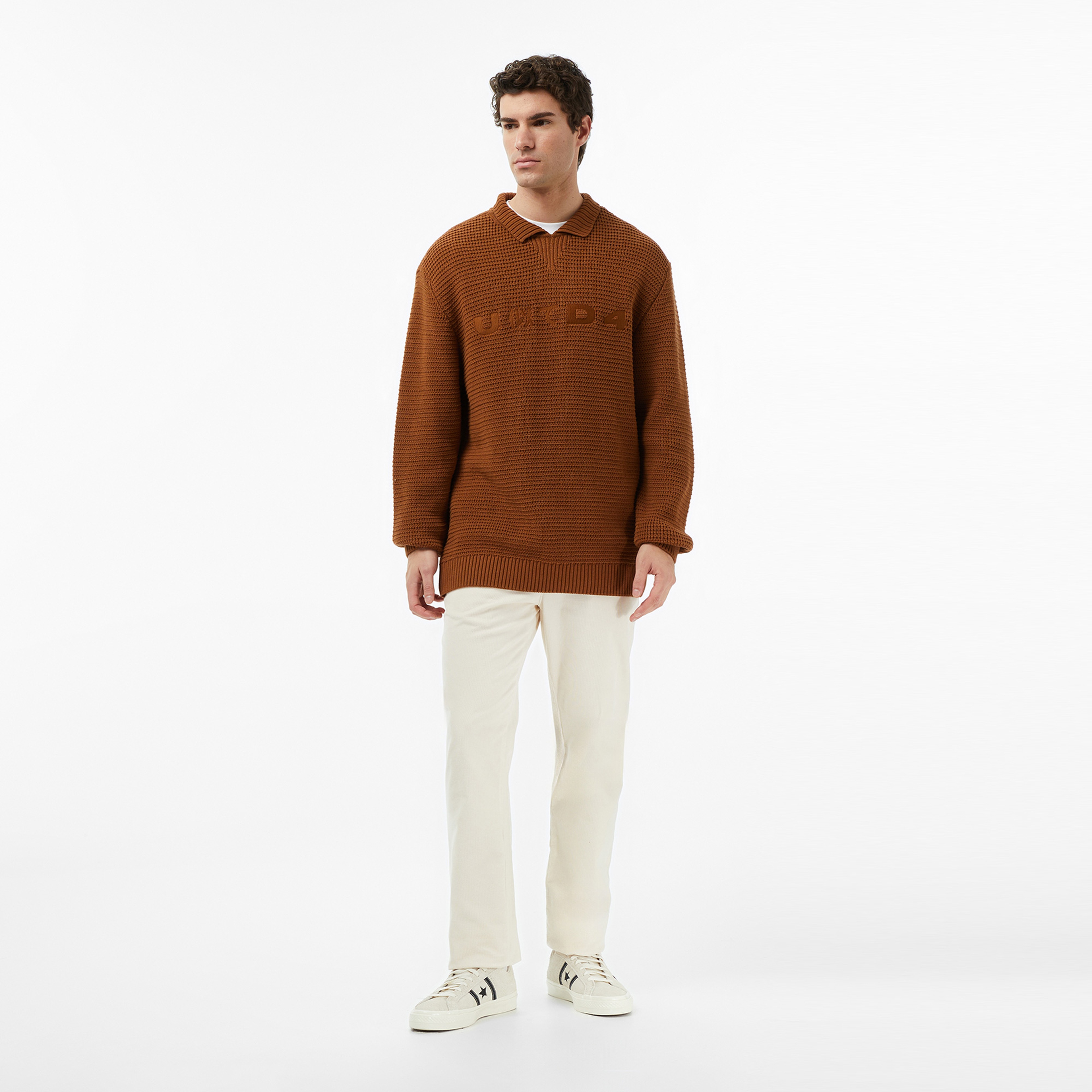 UNITED4 Erkek Kahverengi Triko