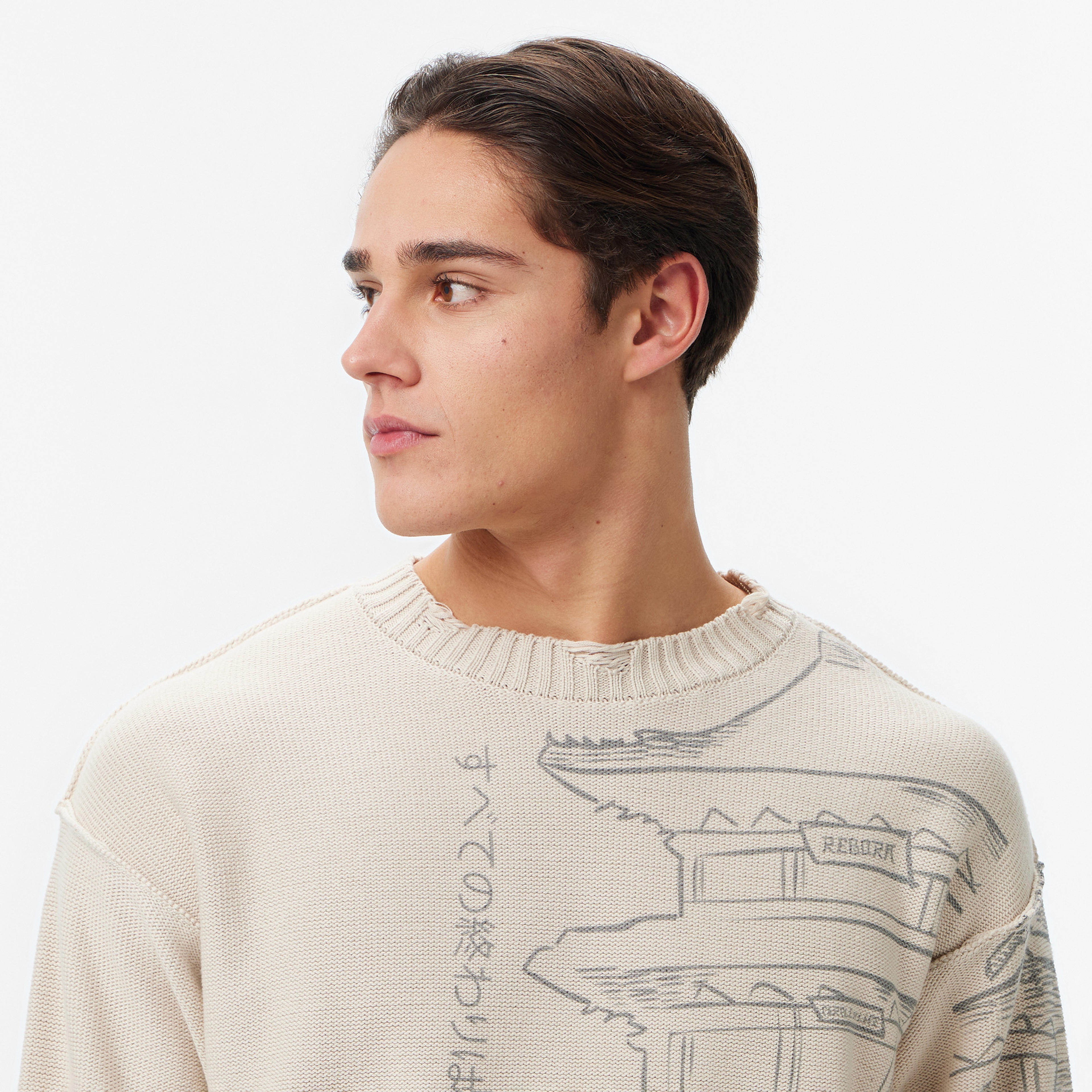 UNITED4 Erkek Krem Triko