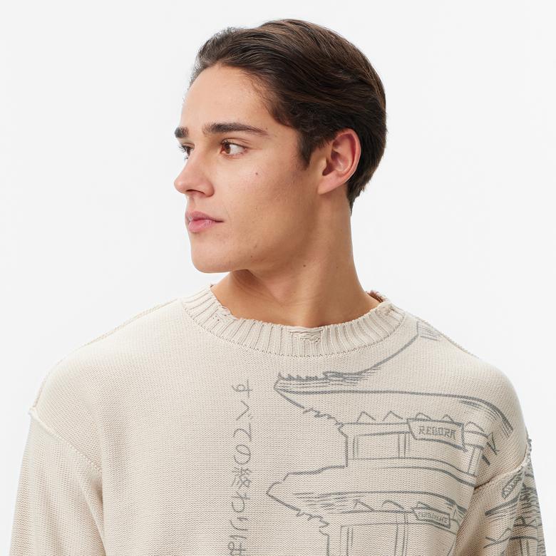 UNITED4 Erkek Krem Triko