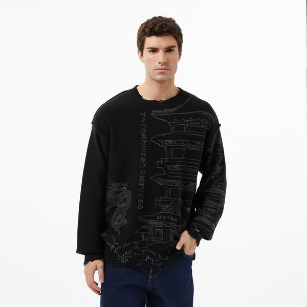 UNITED4 Erkek Siyah Triko