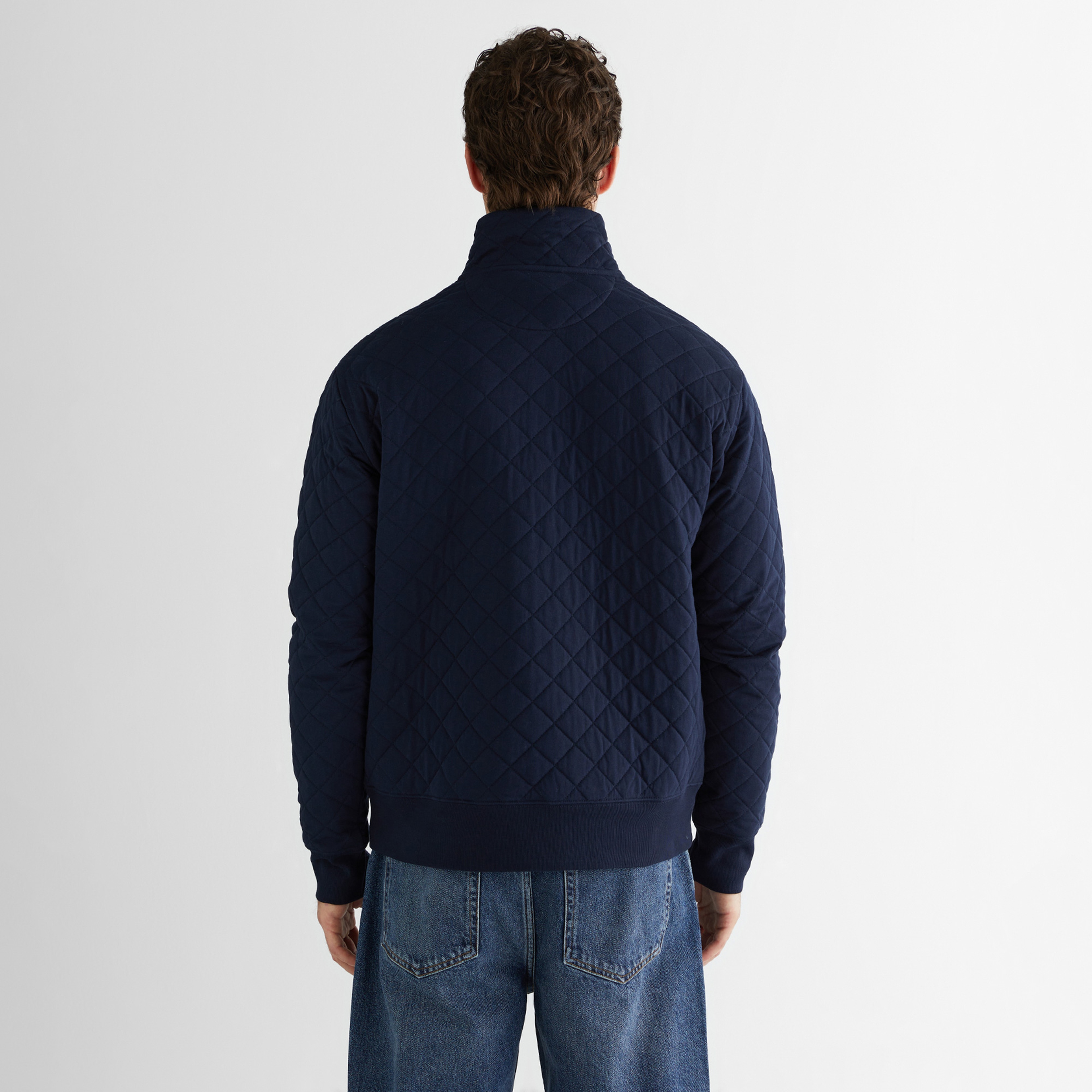GANT Erkek Lacivert Standart Fit Sweatshirt