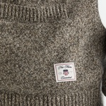GANT Erkek Kahverengi Regular Fit V Yaka Hırka