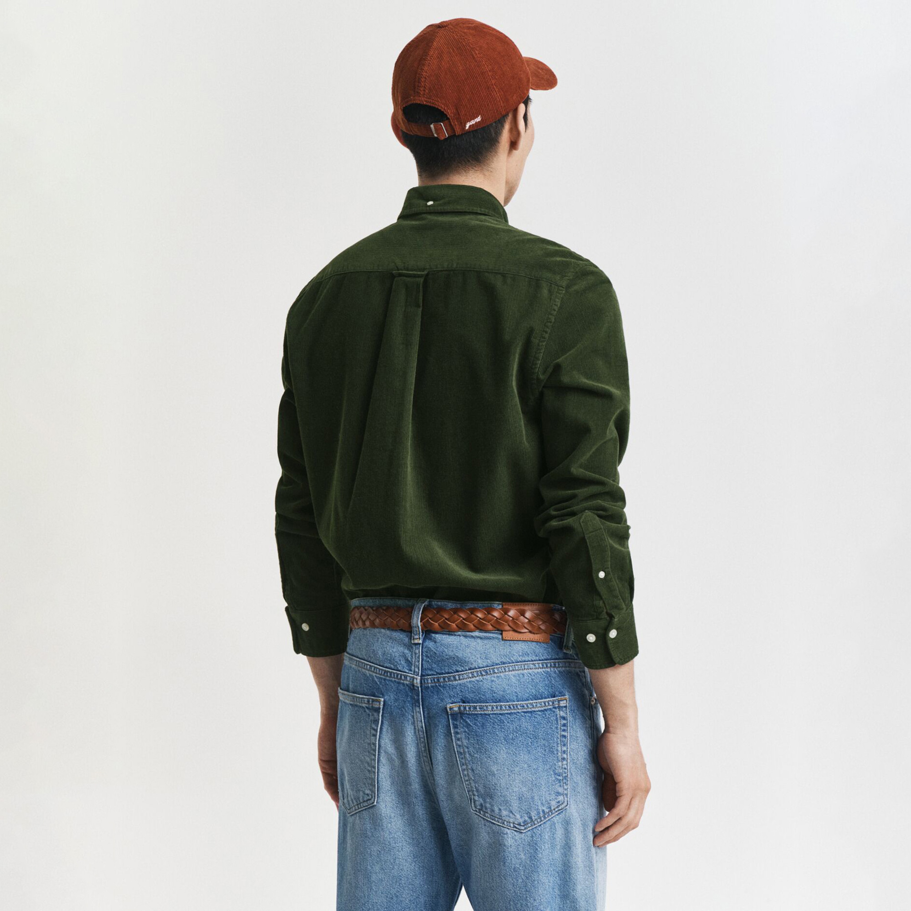 GANT Erkek Haki Regular Fit Düğmeli Gömlek