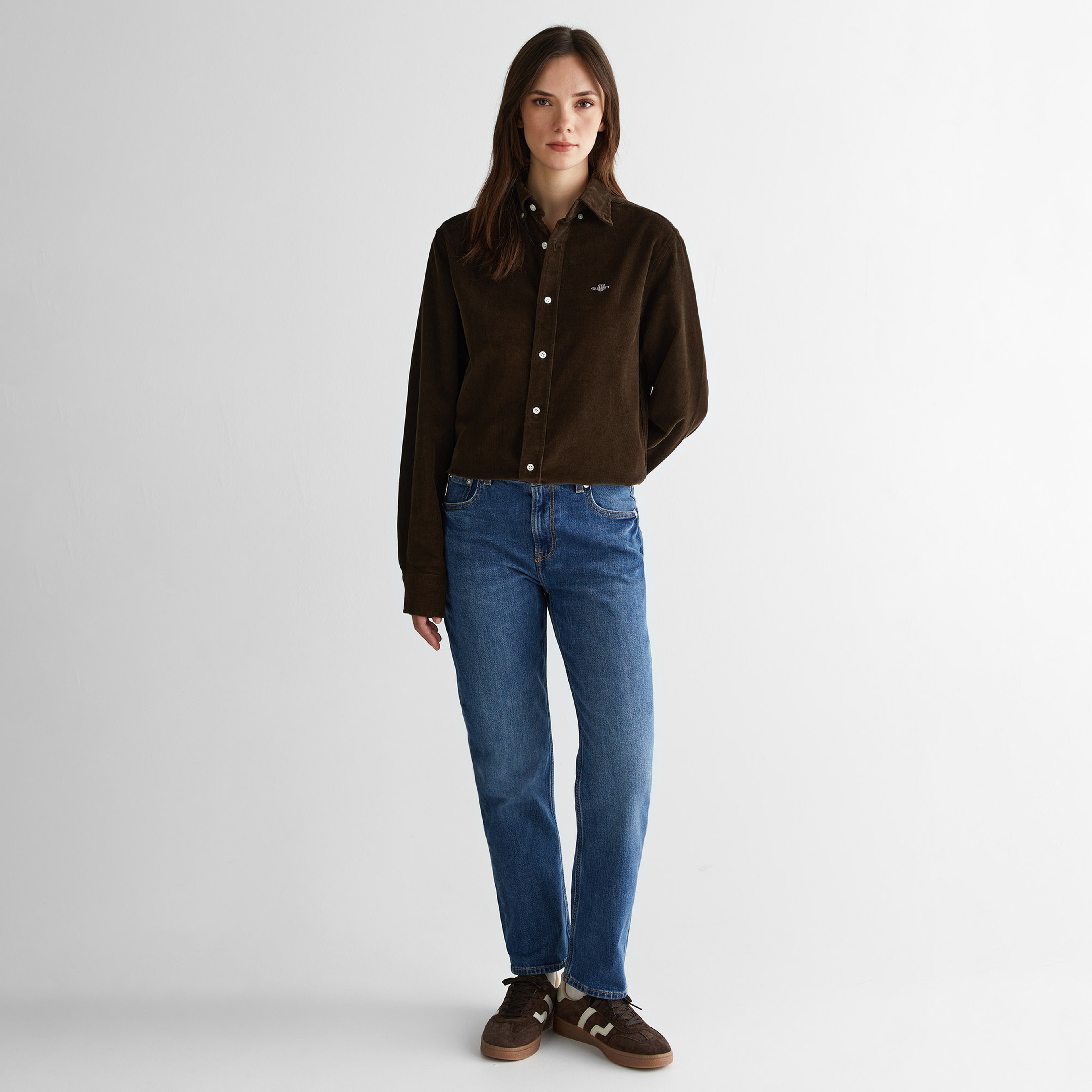 GANT Erkek Kahverengi Regular Fit Düğmeli Gömlek