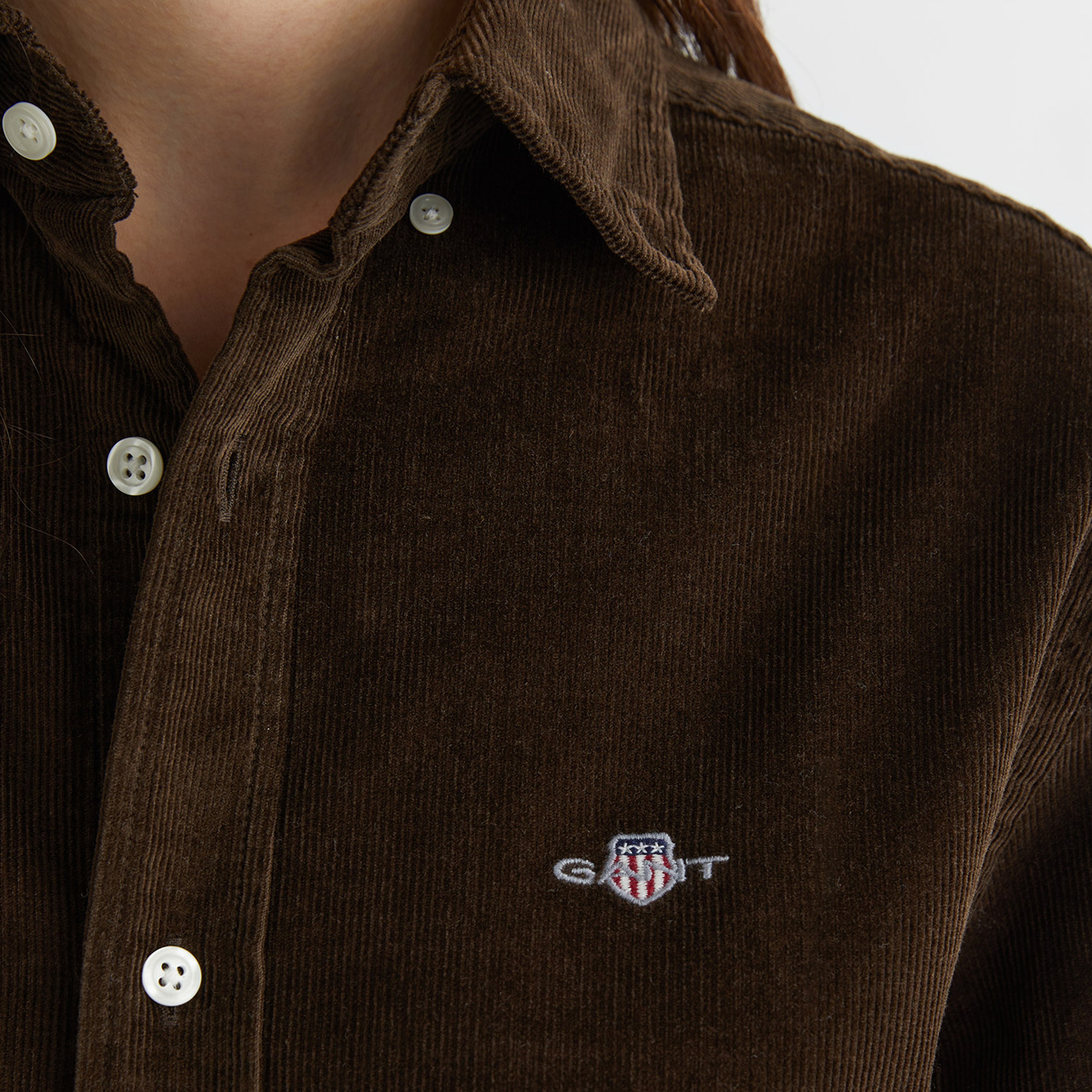 GANT Erkek Kahverengi Regular Fit Düğmeli Gömlek