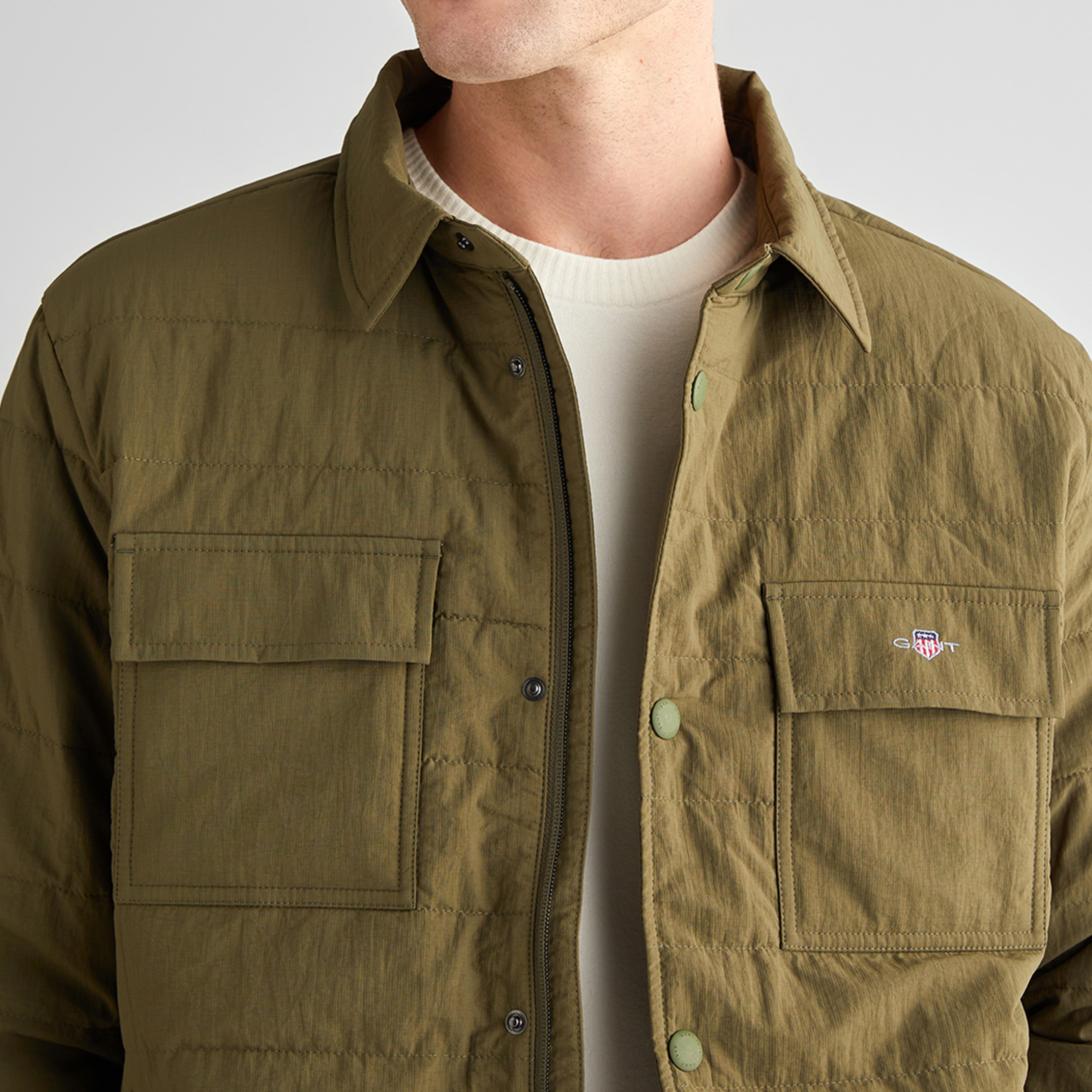 GANT Erkek Haki Standart Fit  Mont