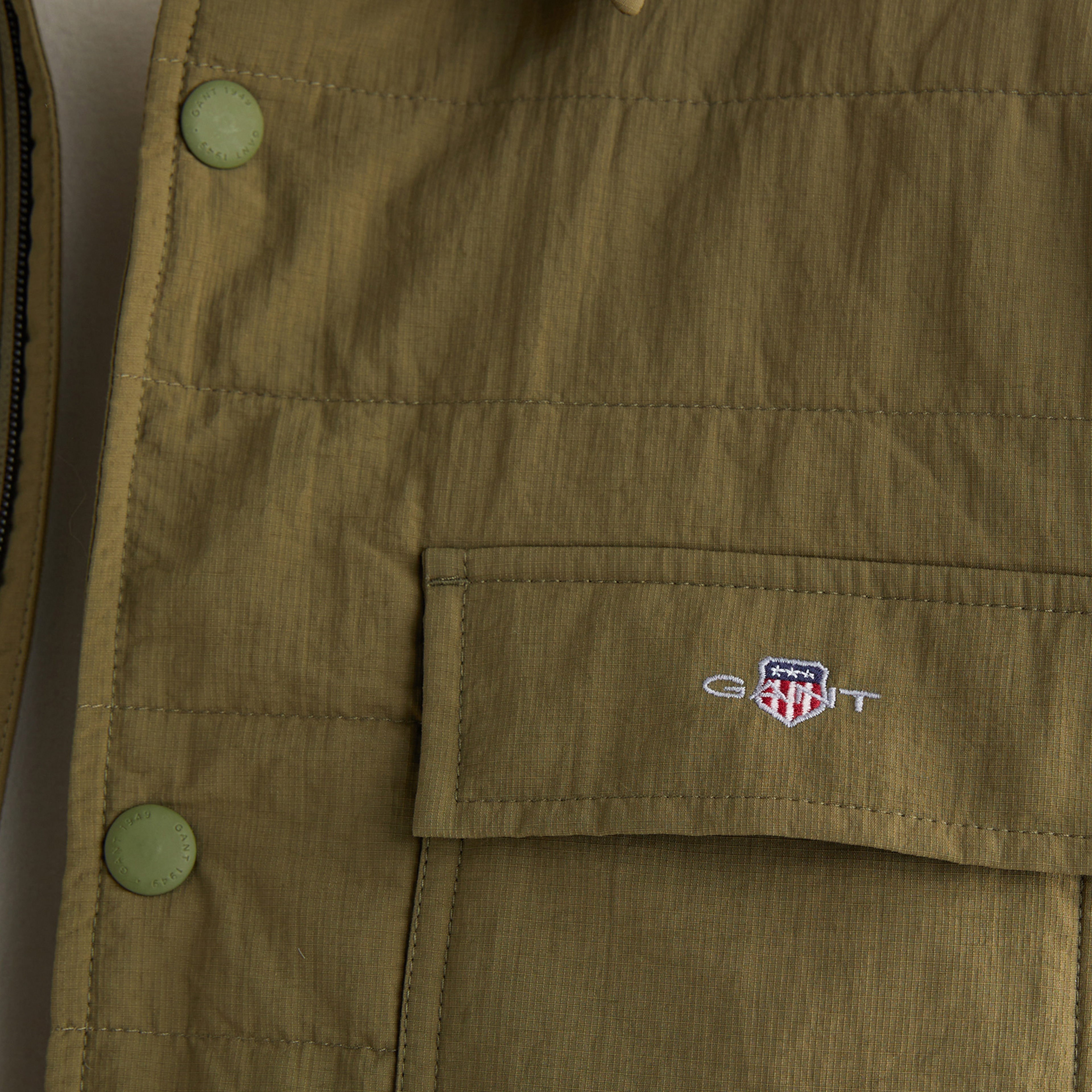 GANT Erkek Haki Standart Fit  Mont