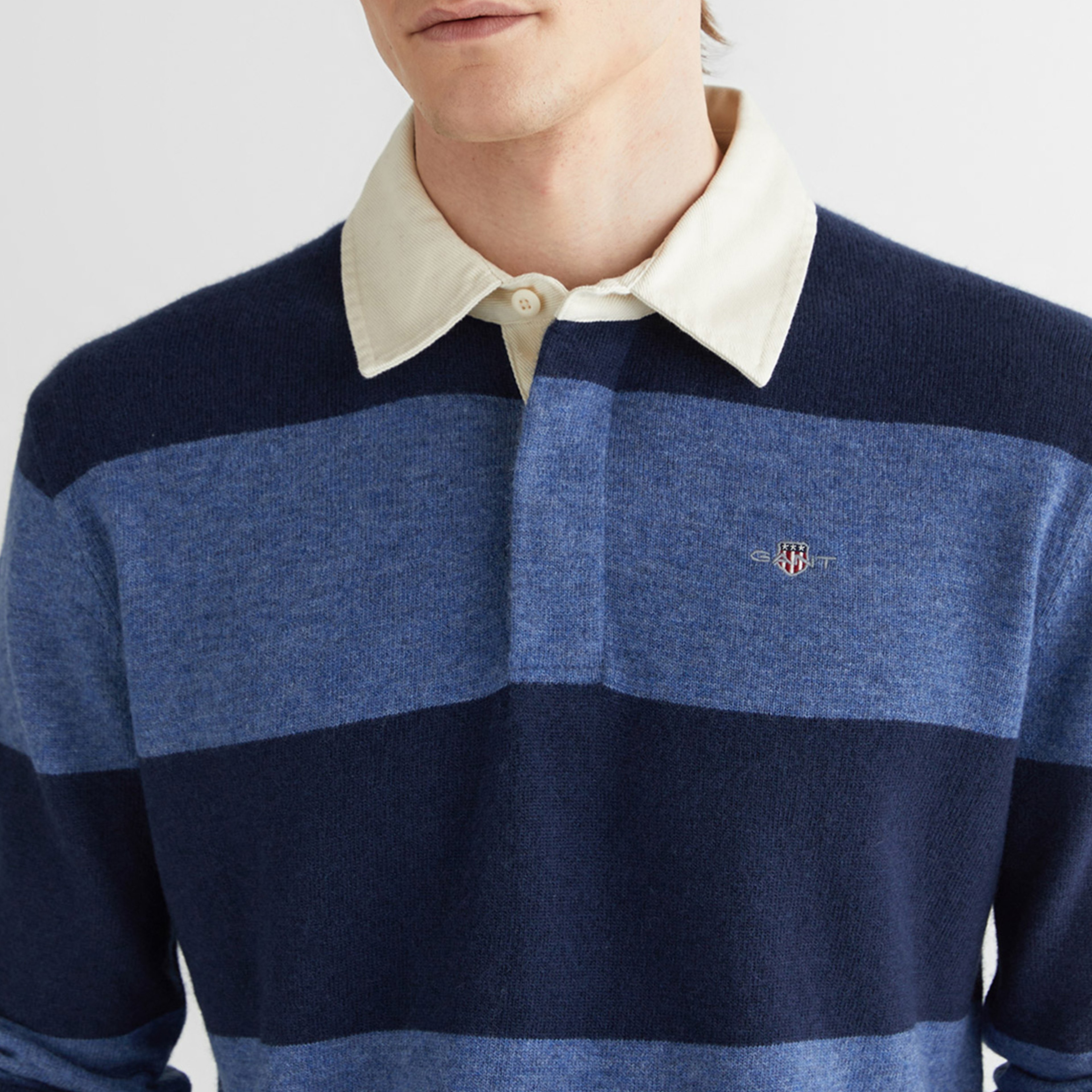 GANT Erkek Lacivert Regular Fit Polo Yaka Triko